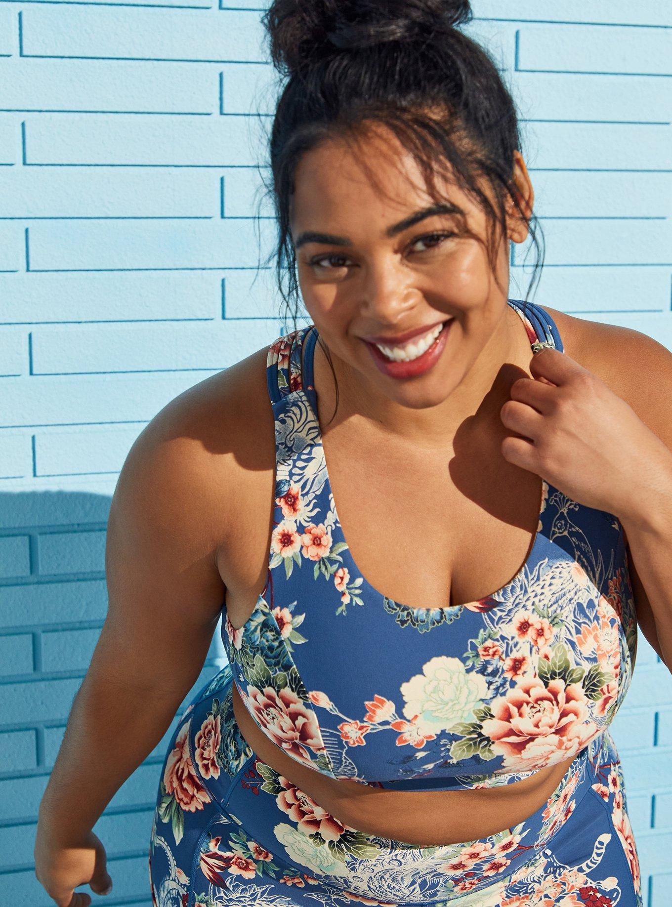 Plus Size - Low Impact Wireless Strappy Back Active Sports Bra - Torrid