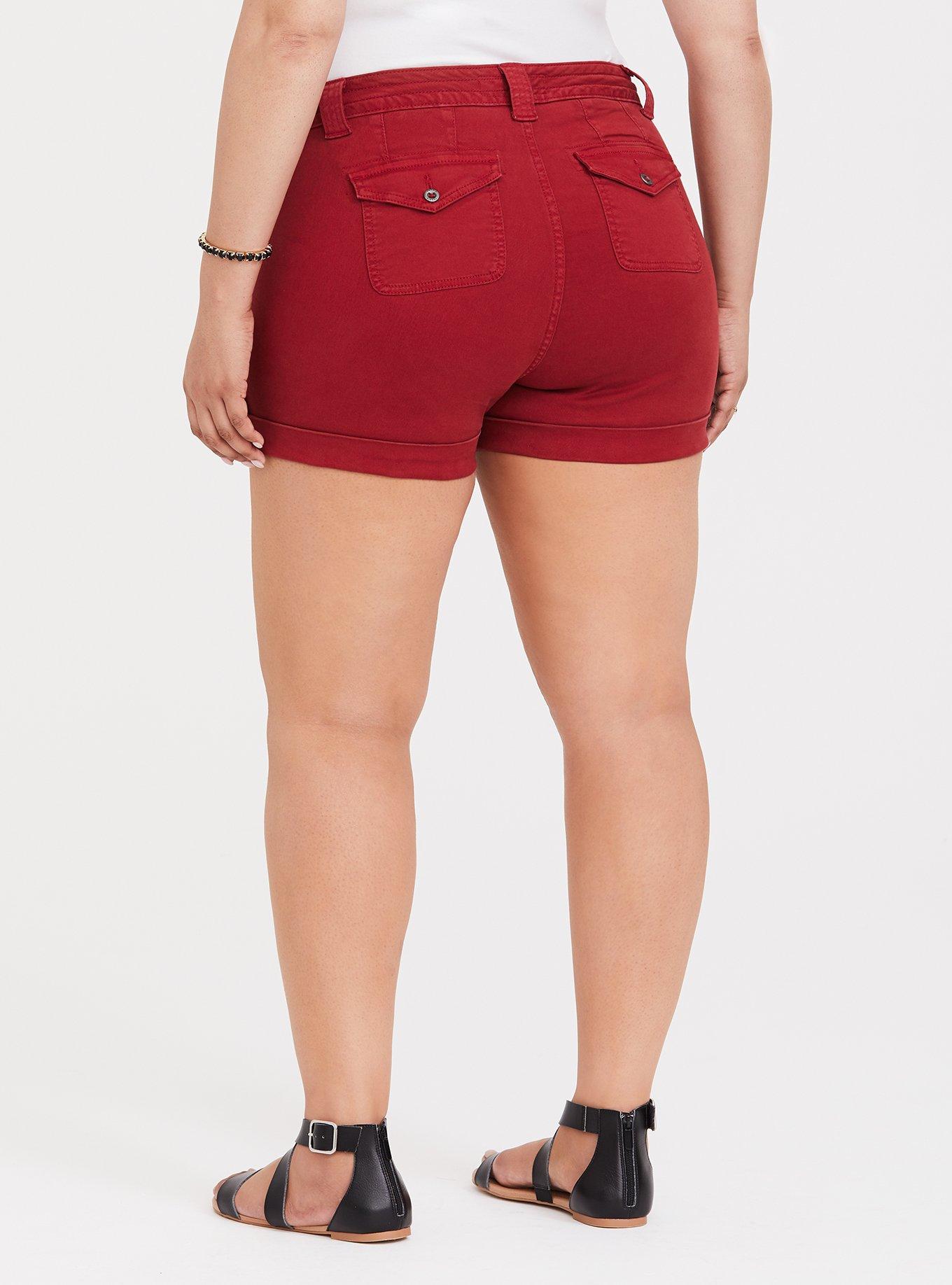 Twill Military Short - Burgundy, SUMMER WINE, alternate