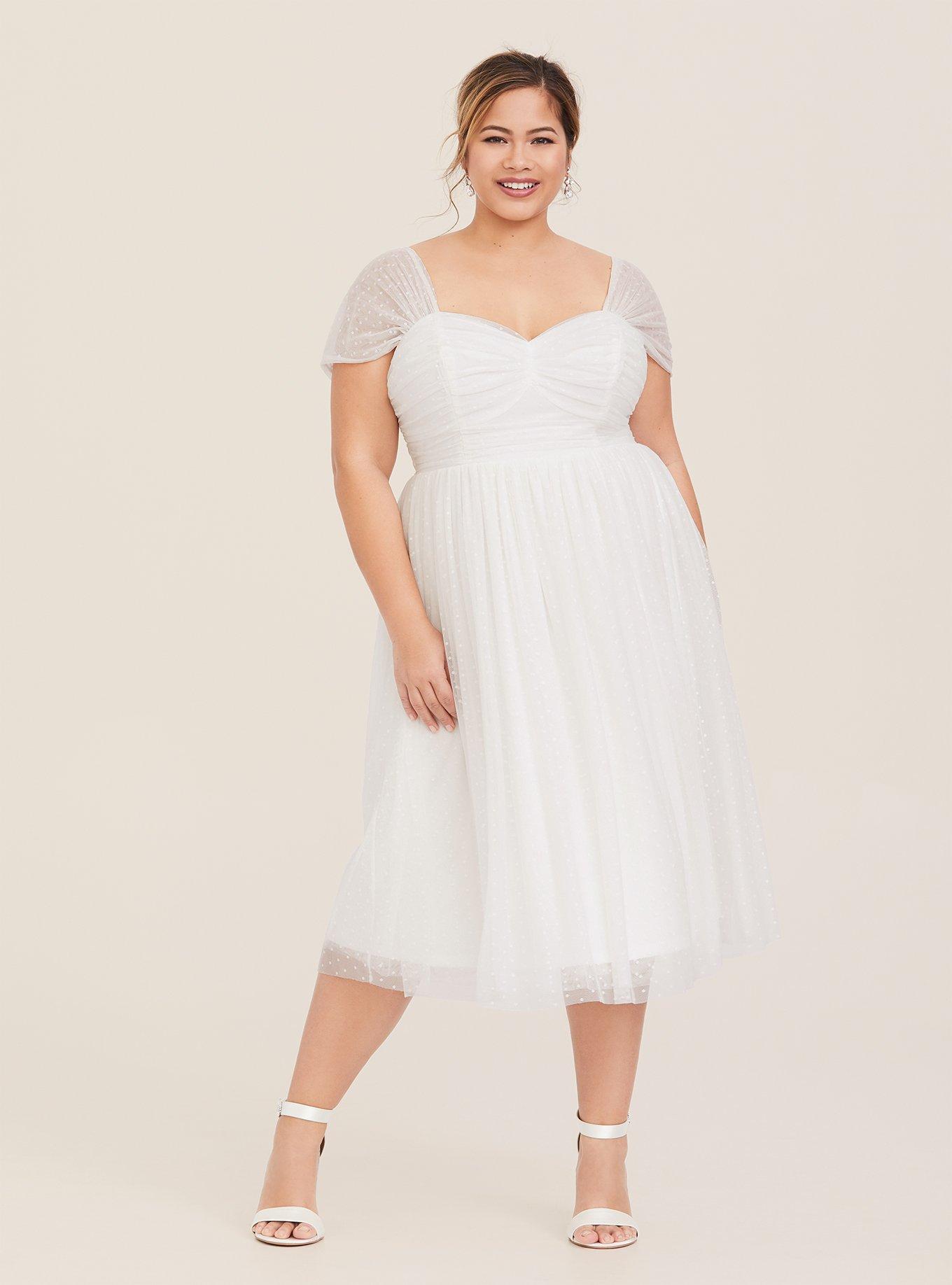 Torrid swim mesh dot off hot sale the shoulder