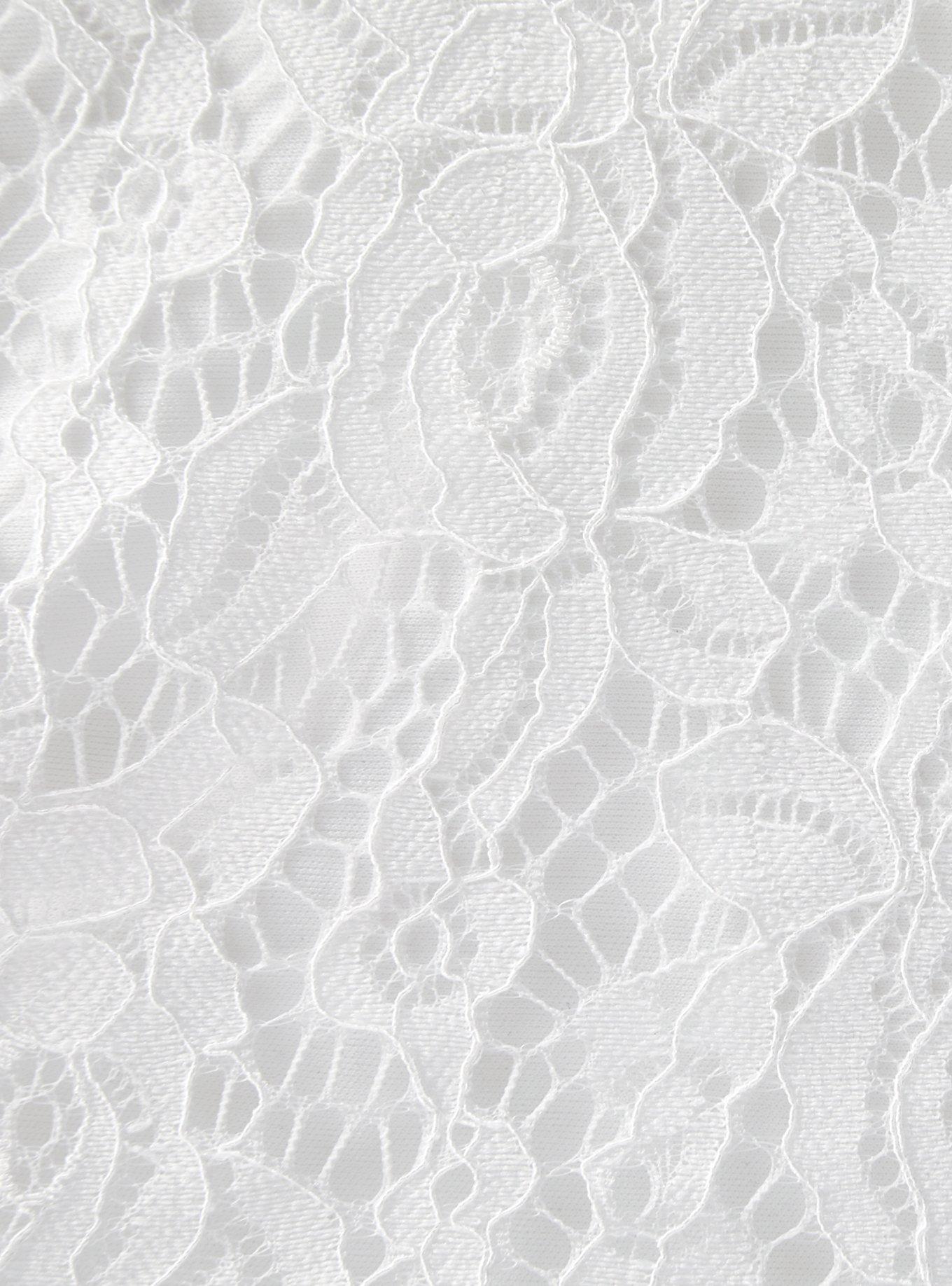 Plus Size - Special Occasion White Lace Jumpsuit - Torrid