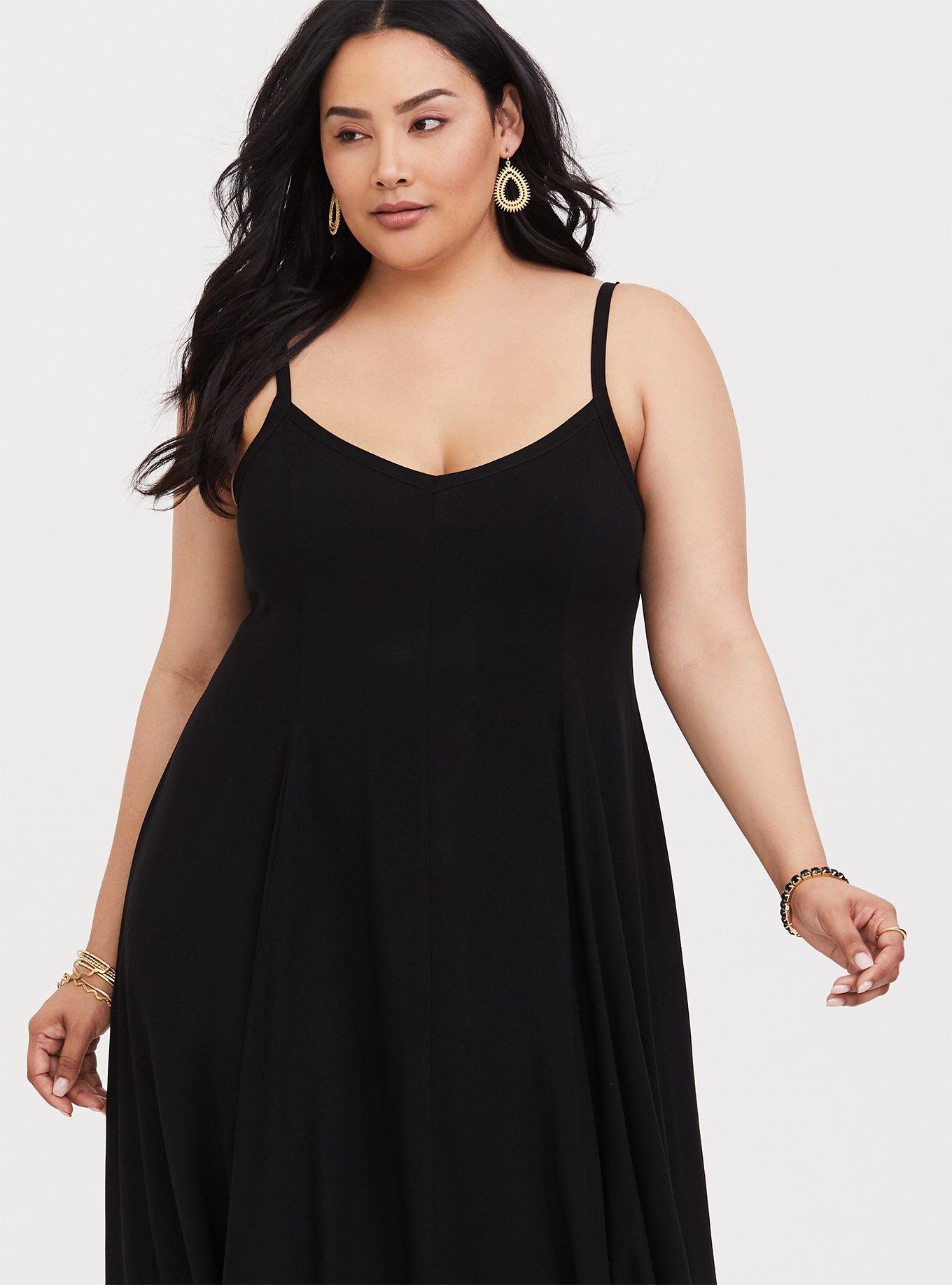 Plus Size Maxi Challis Trapeze Dress Torrid