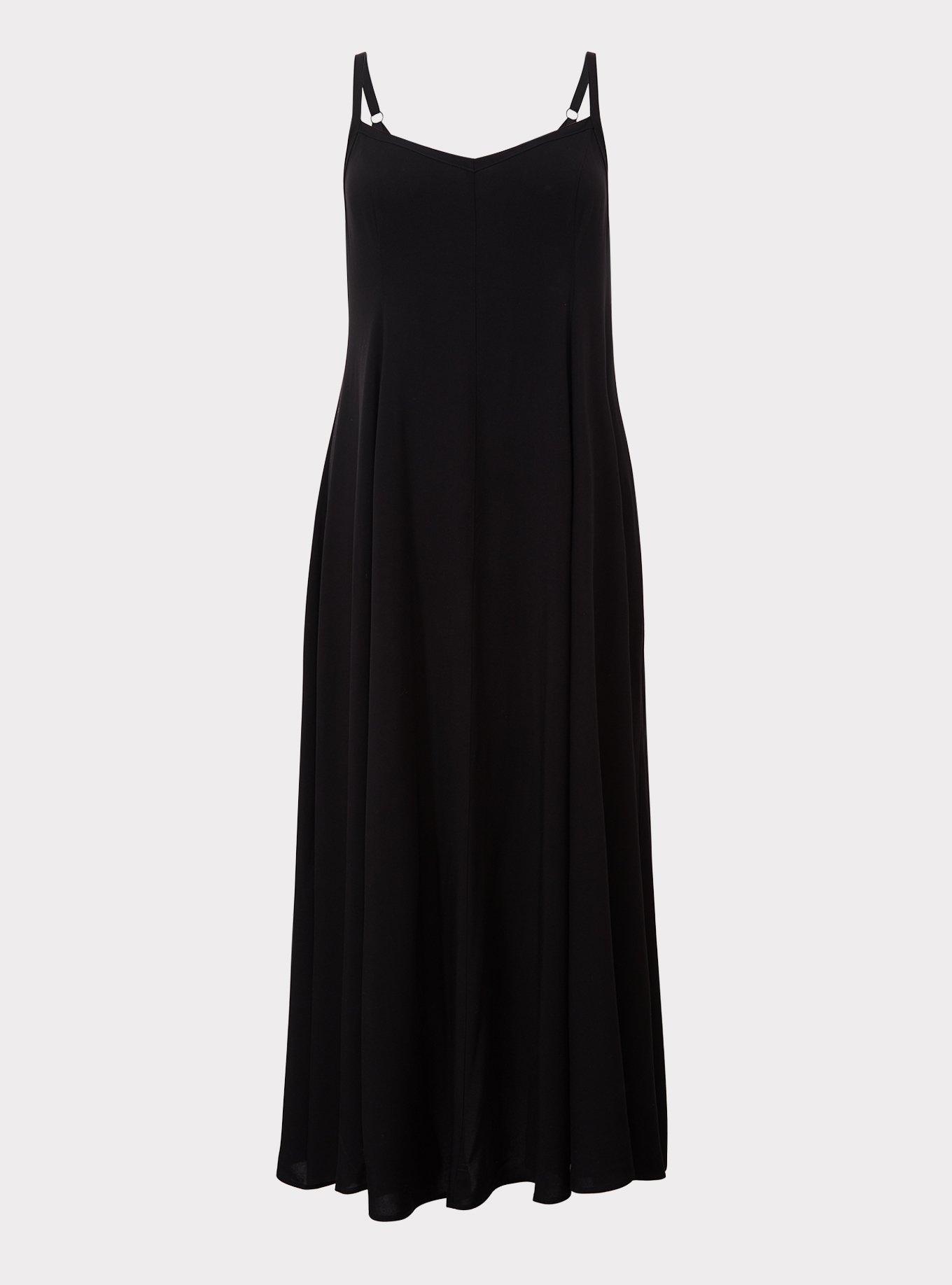 Plus Size Maxi Challis Trapeze Dress Torrid