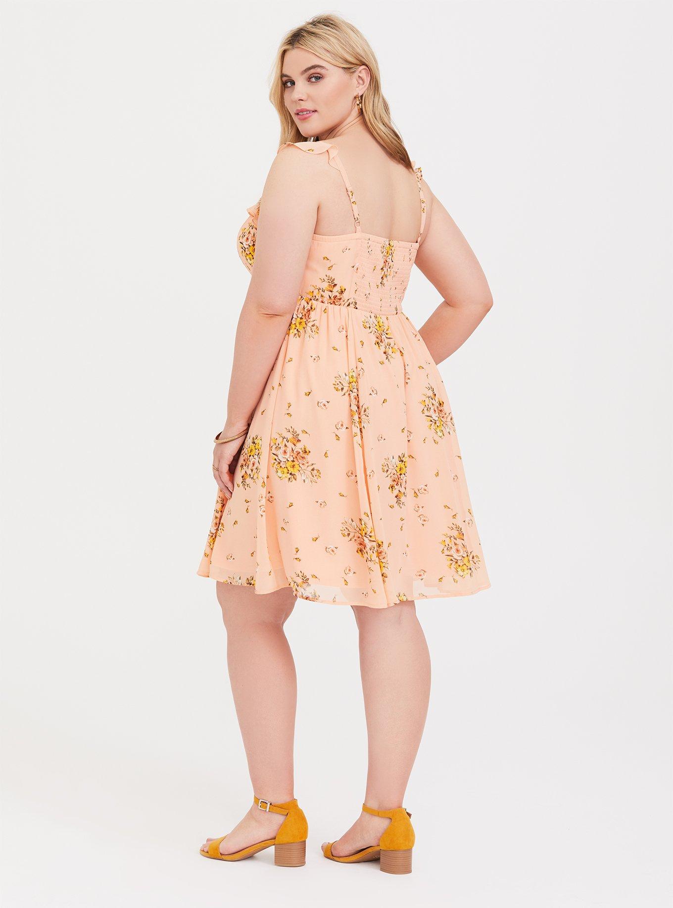 Torrid peach outlet dress