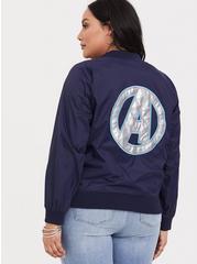 Her Universe Marvel Avengers Endgame Bomber Jacket, BROWN, hi-res