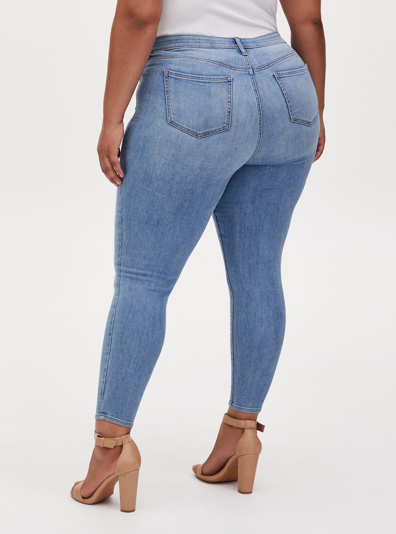Plus Size Sky High Skinny Sculpt Stretch High-Rise Jean, OCEANUS, alternate