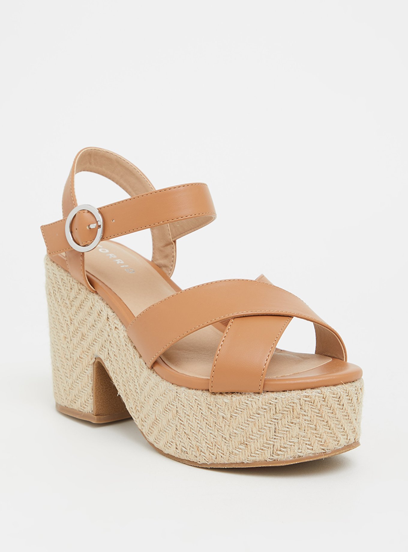 Plus Size - Raffia Platform Heel (WW) - Torrid