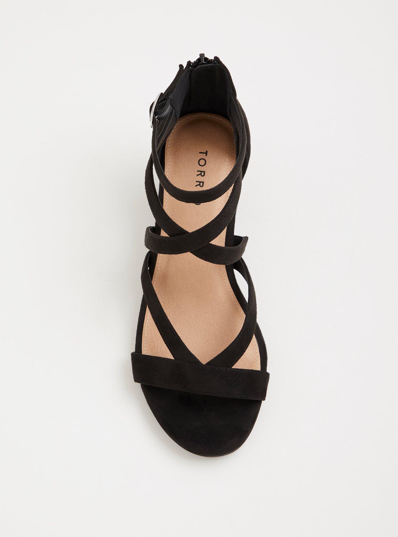 Extra Wide Width, Cone Heel Strap Sandal