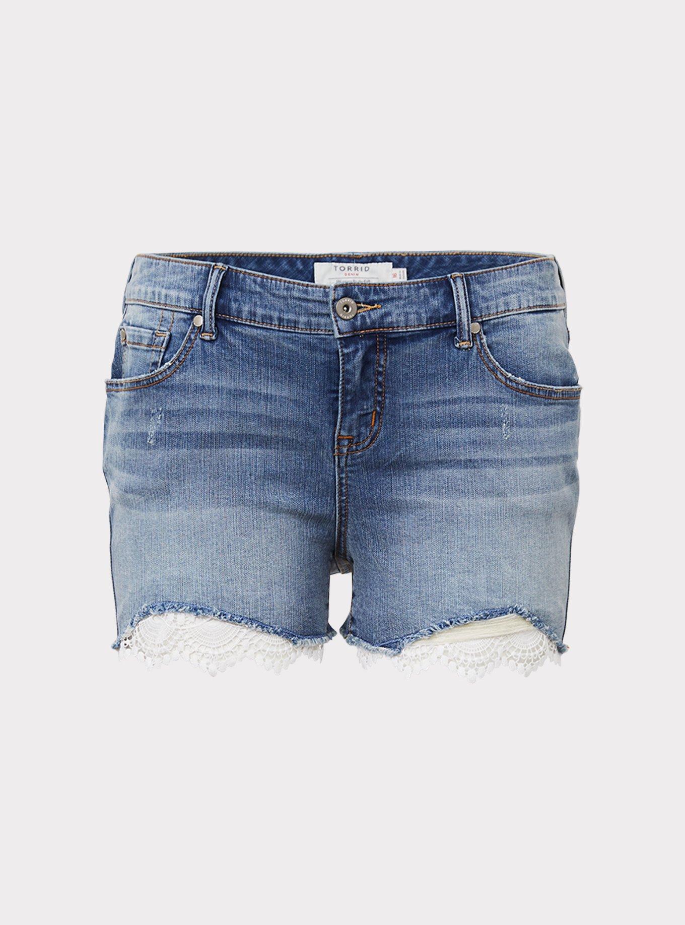 NEXT Jersey Lace Trim Pocket Shorts 2024, Buy NEXT Online