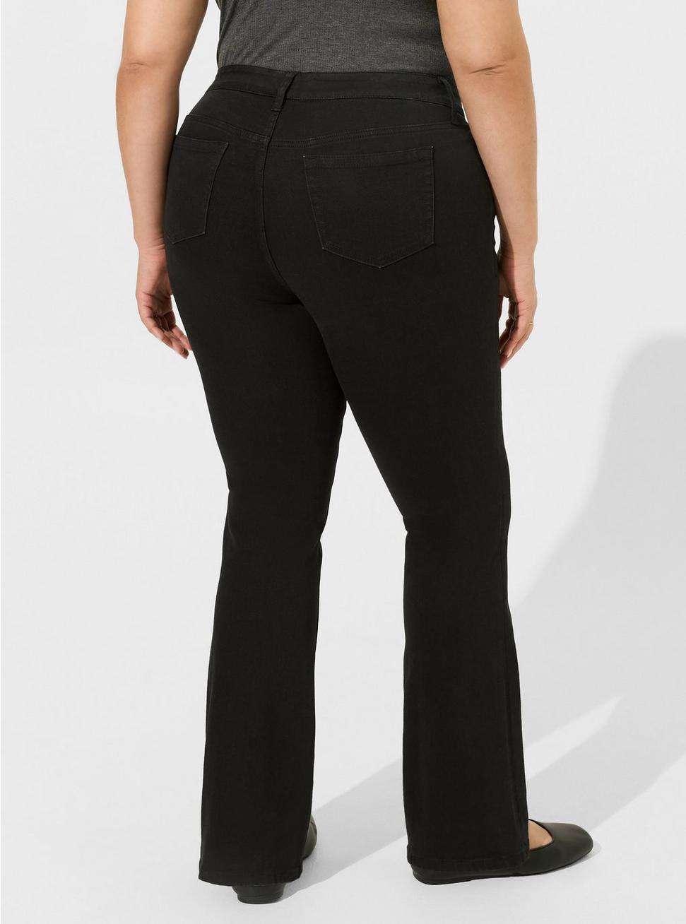 Perfect Slim Boot Vintage Stretch Mid-Rise Jean, BLACK, alternate