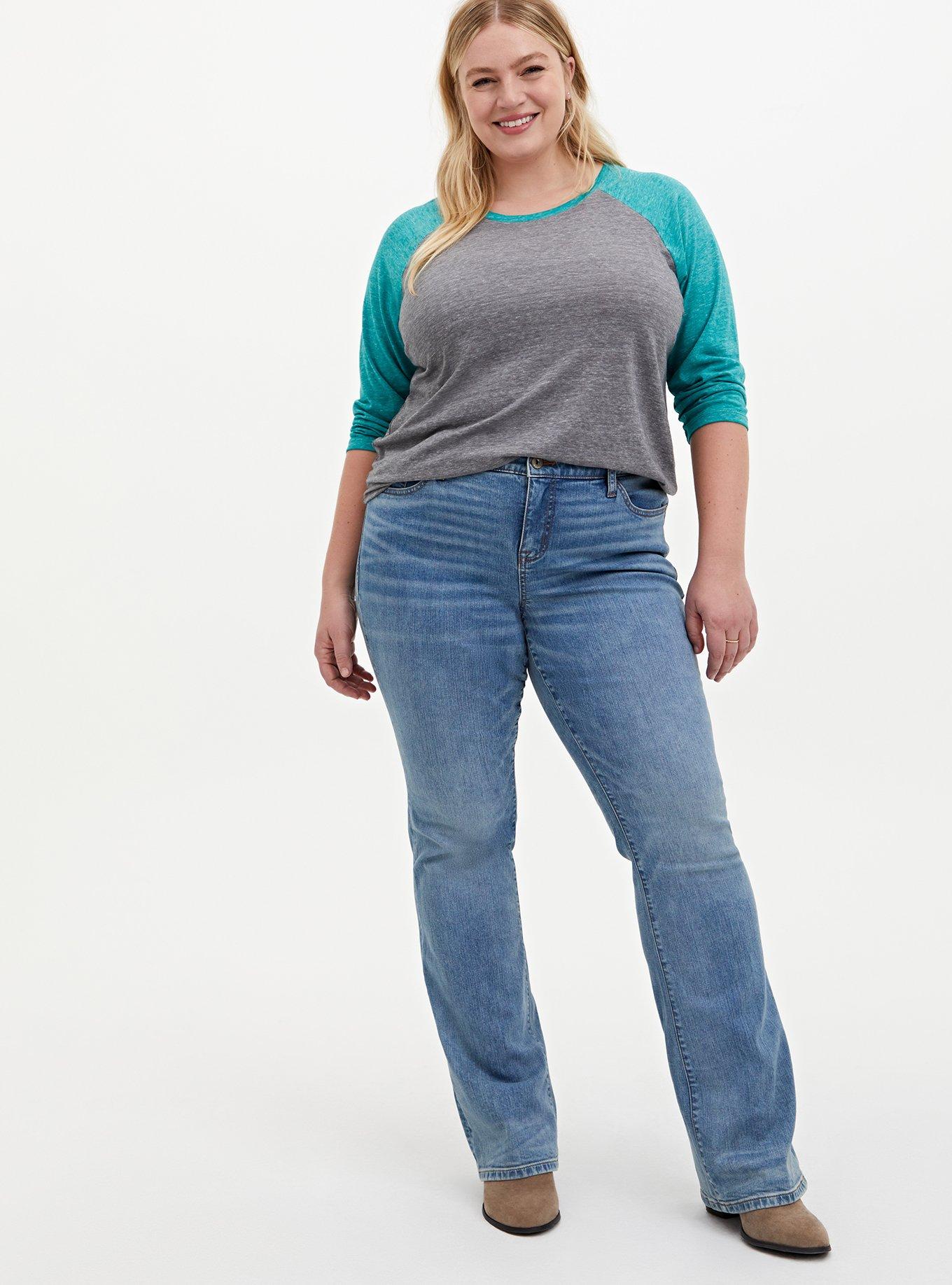 Plus Size Perfect Slim Boot Vintage Stretch Mid-Rise Jean, SARDEGNA, alternate