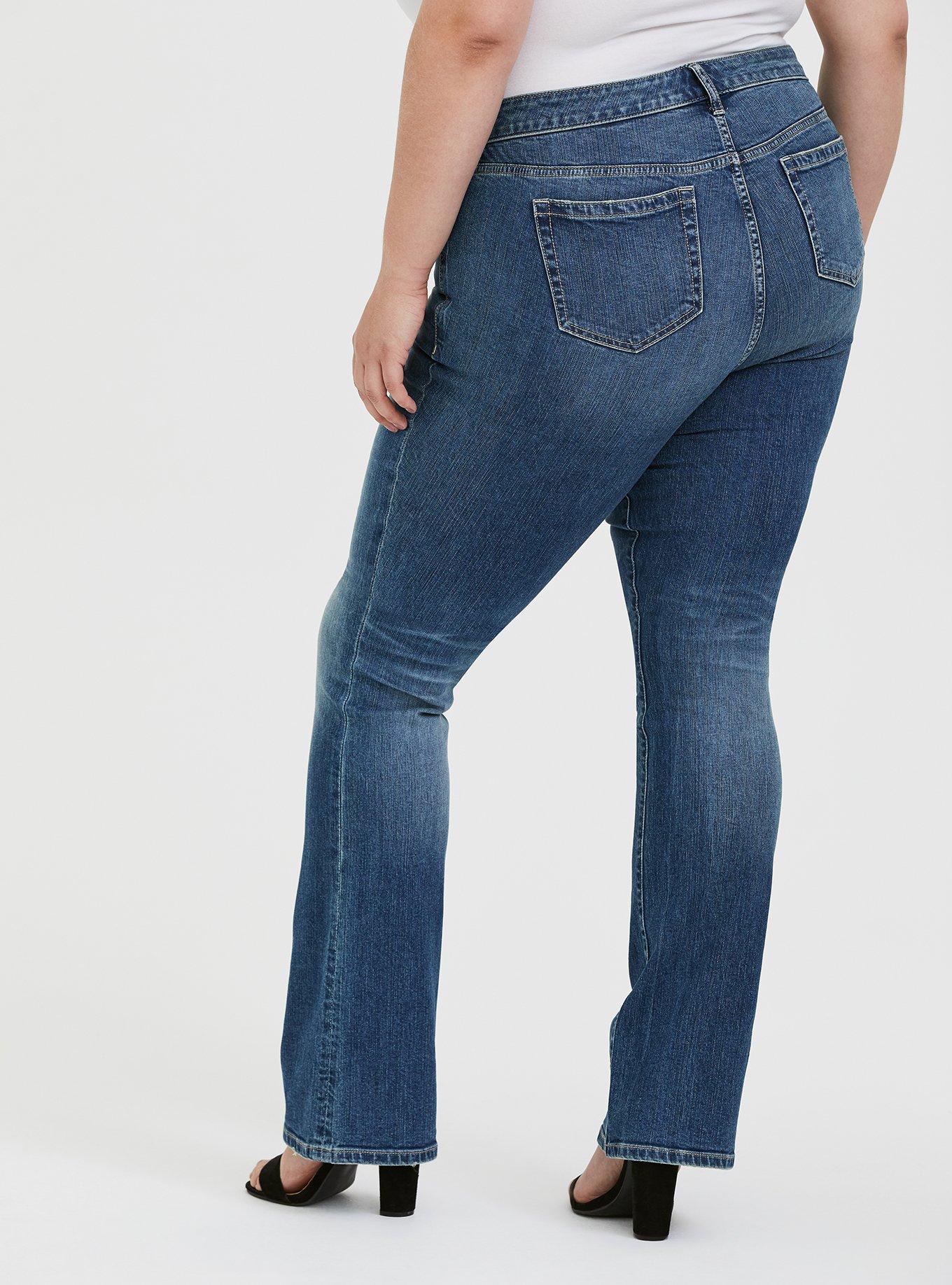 Plus Size Perfect Slim Boot Vintage Stretch Mid-Rise Jean, SHELBY 68, alternate