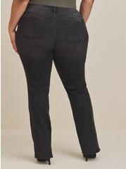 Slim Boot Vintage Stretch Mid-Rise Jean, WASHED BLACK, alternate