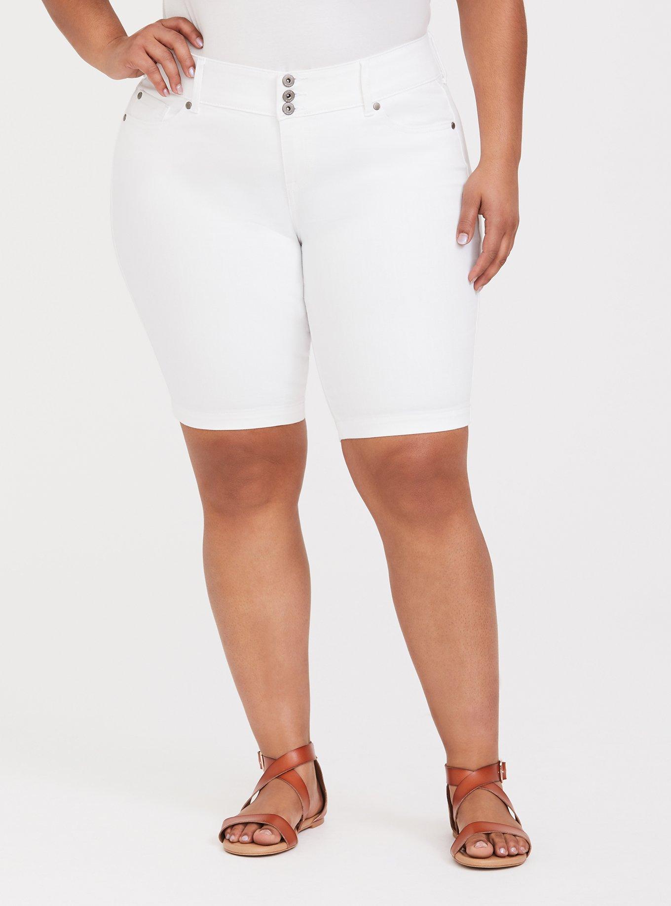 Torrid white hot sale shorts