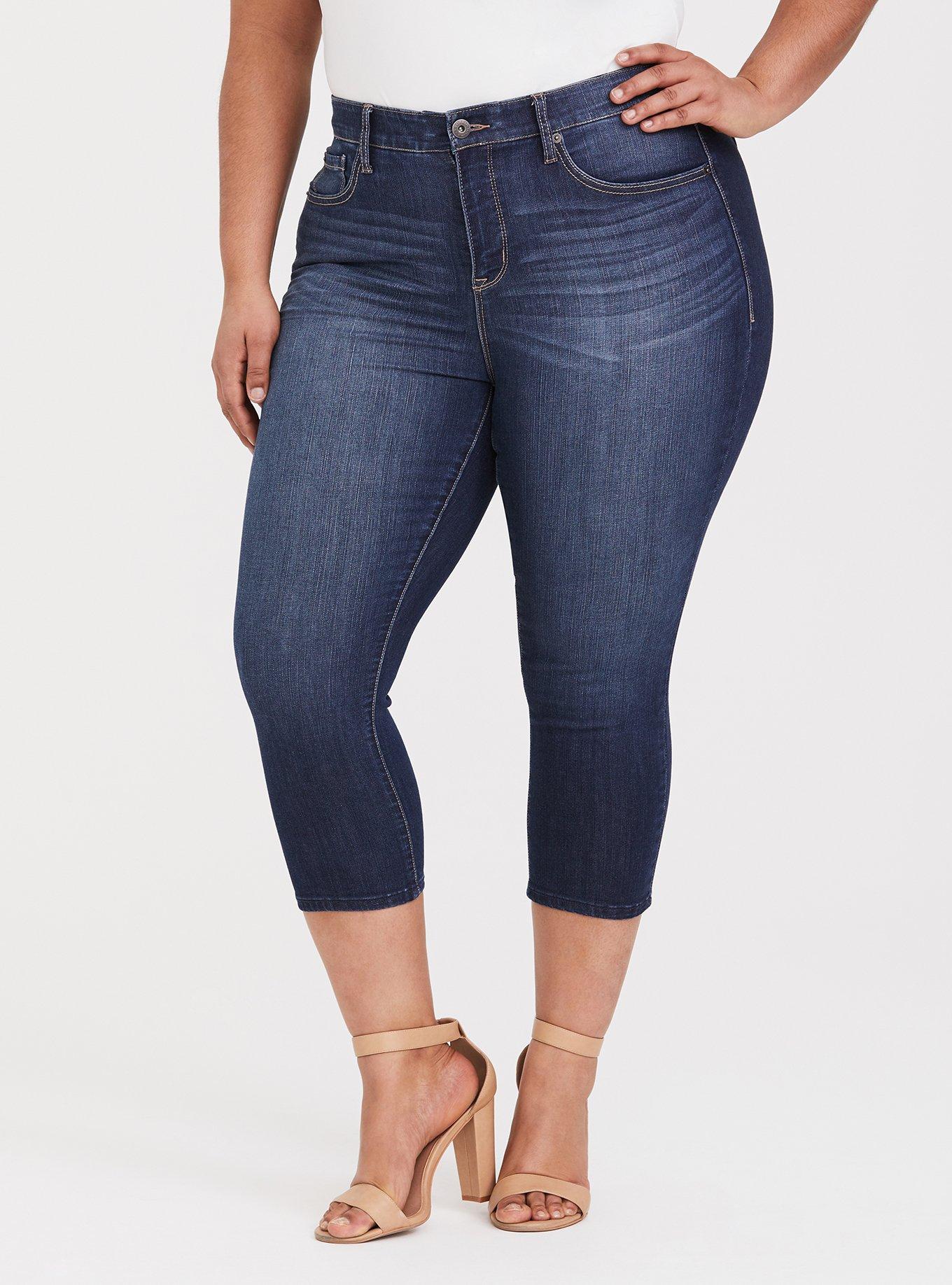 Crop Sky High Skinny Premium Stretch High-Rise Jean