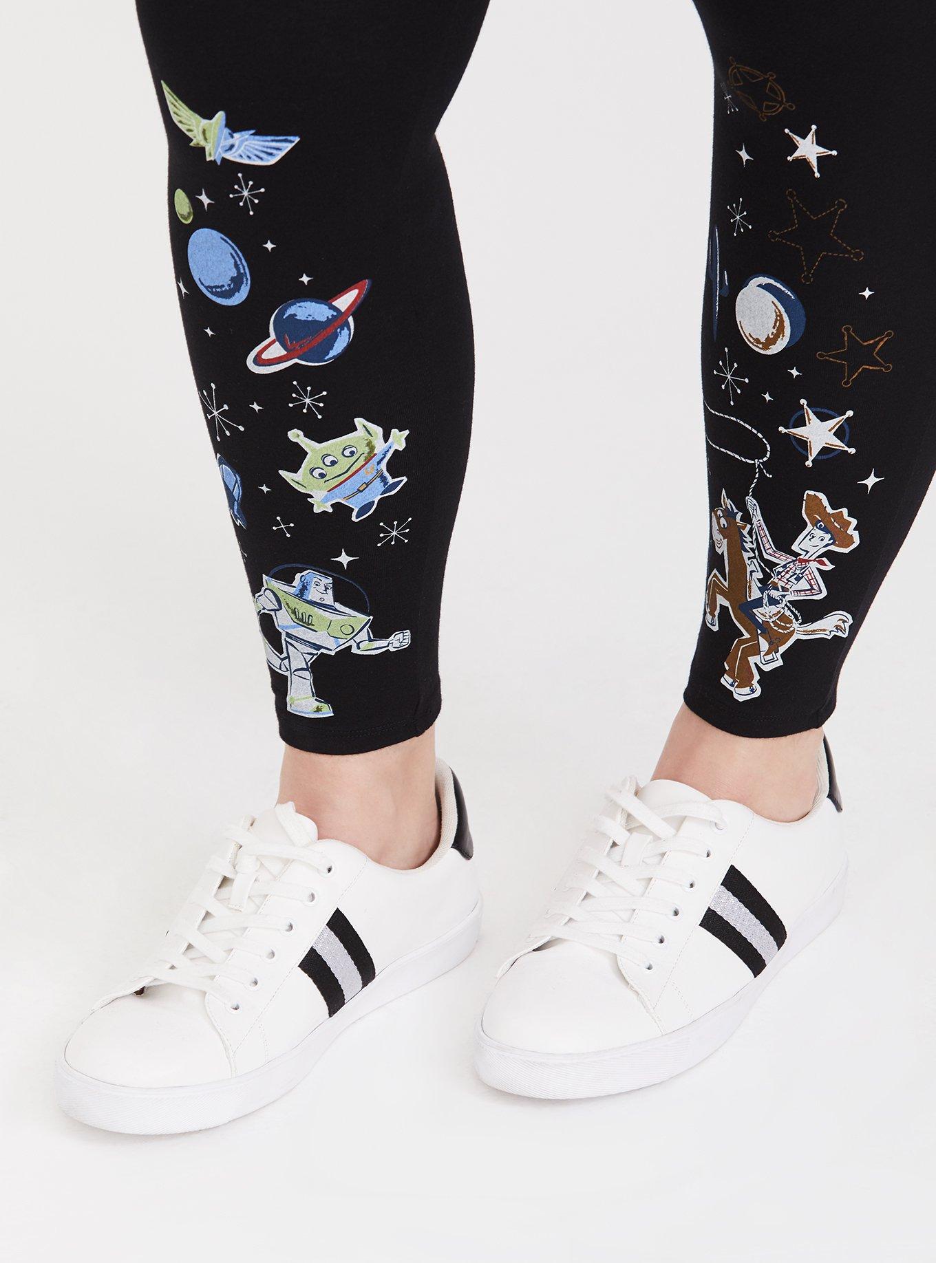 Plus Size Her Universe Toy Story 4 Black Woody & Buzz Legging, DEEP BLACK, alternate
