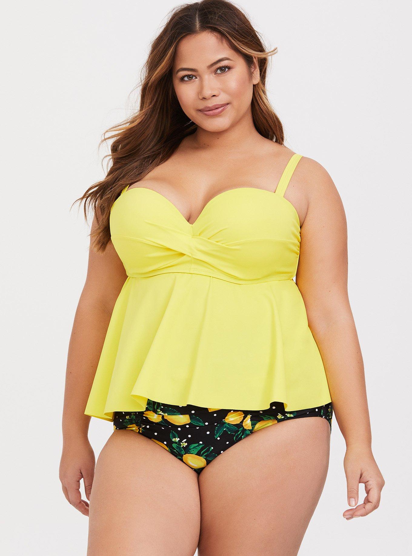 Torrid store yellow swimsuit