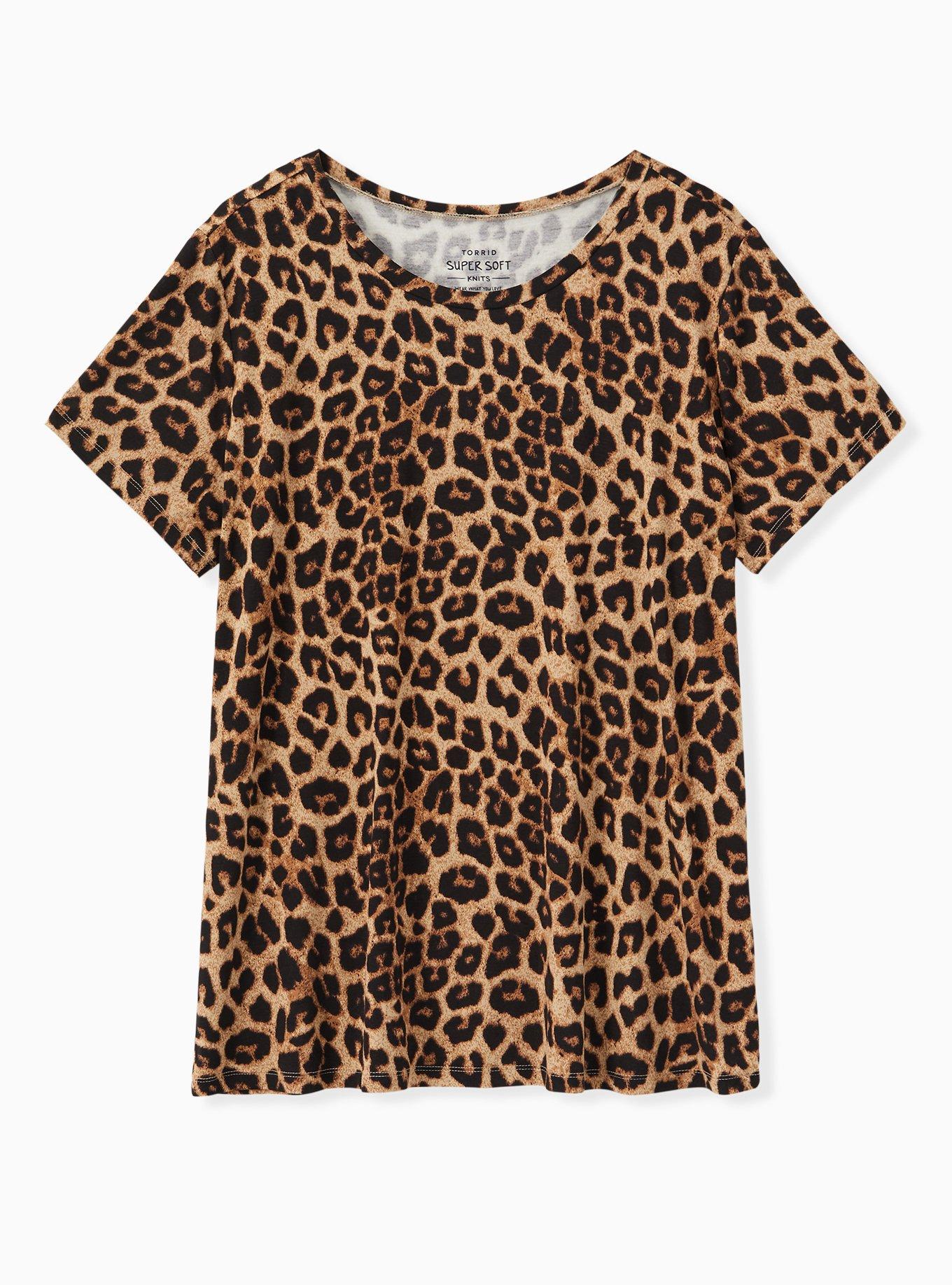 Perfect Super Soft Crew Neck Short Sleeve Tee, ANIMAL, hi-res