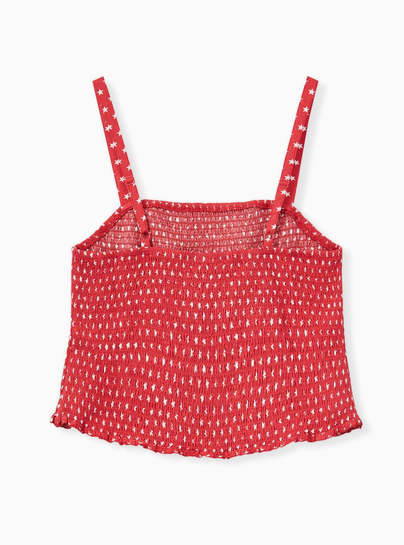 Challis Smocked Crop Cami, MULTI, alternate