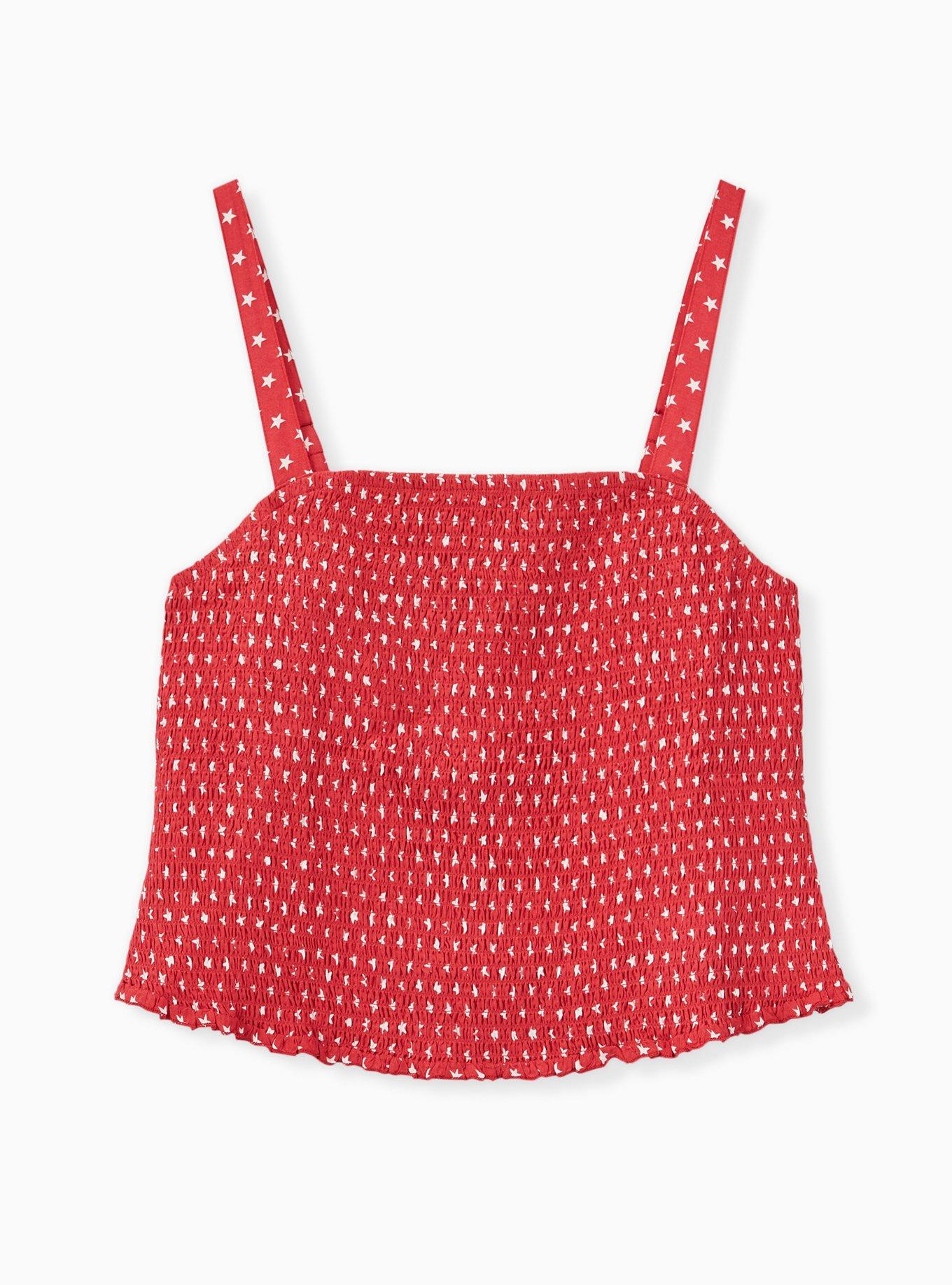 Challis Smocked Crop Cami, MULTI, hi-res
