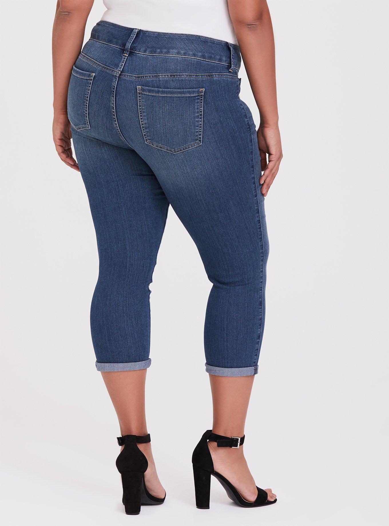 Crop Jegging Skinny Super Stretch High-Rise Jean, ADRIATIC SEA, alternate