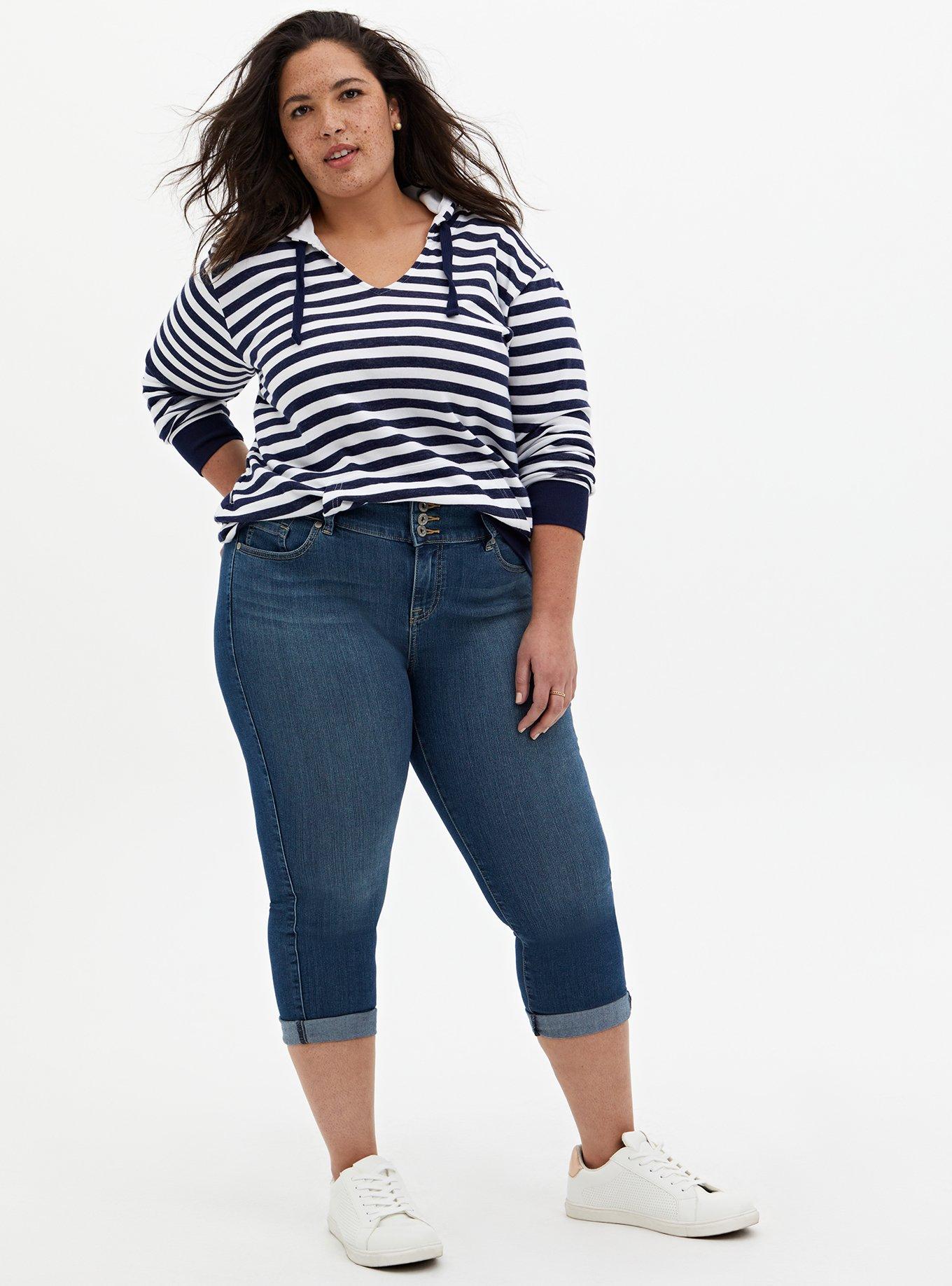 Crop Jegging Skinny Super Stretch High-Rise Jean, ADRIATIC SEA, alternate