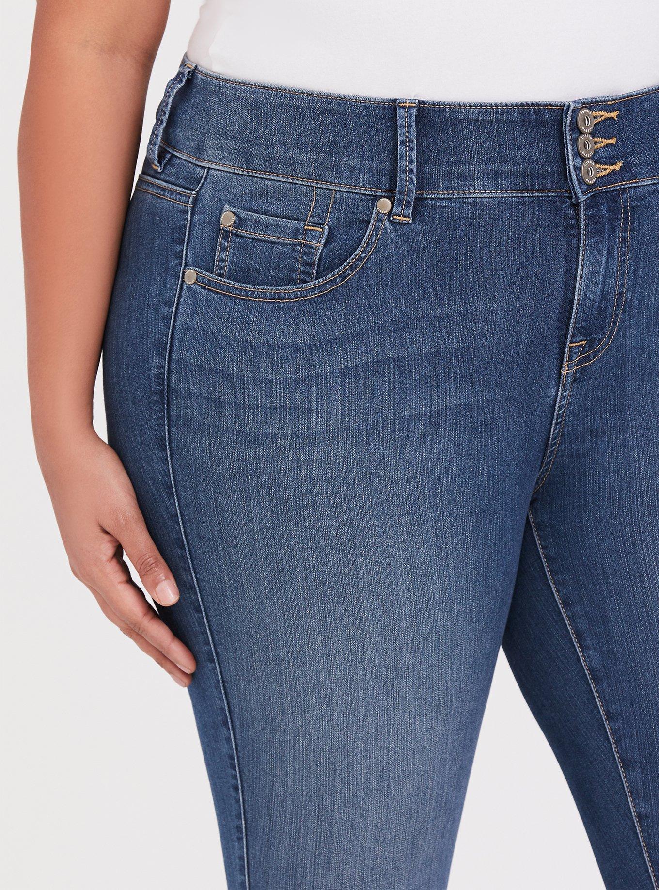 Crop Jegging Skinny Super Stretch High-Rise Jean, ADRIATIC SEA, alternate