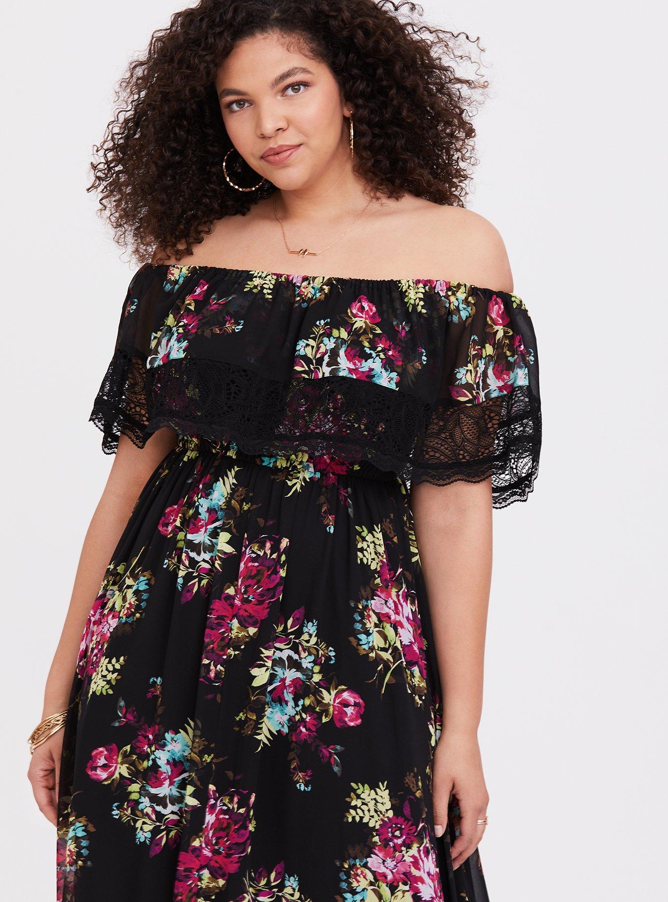 Torrid chiffon outlet dress