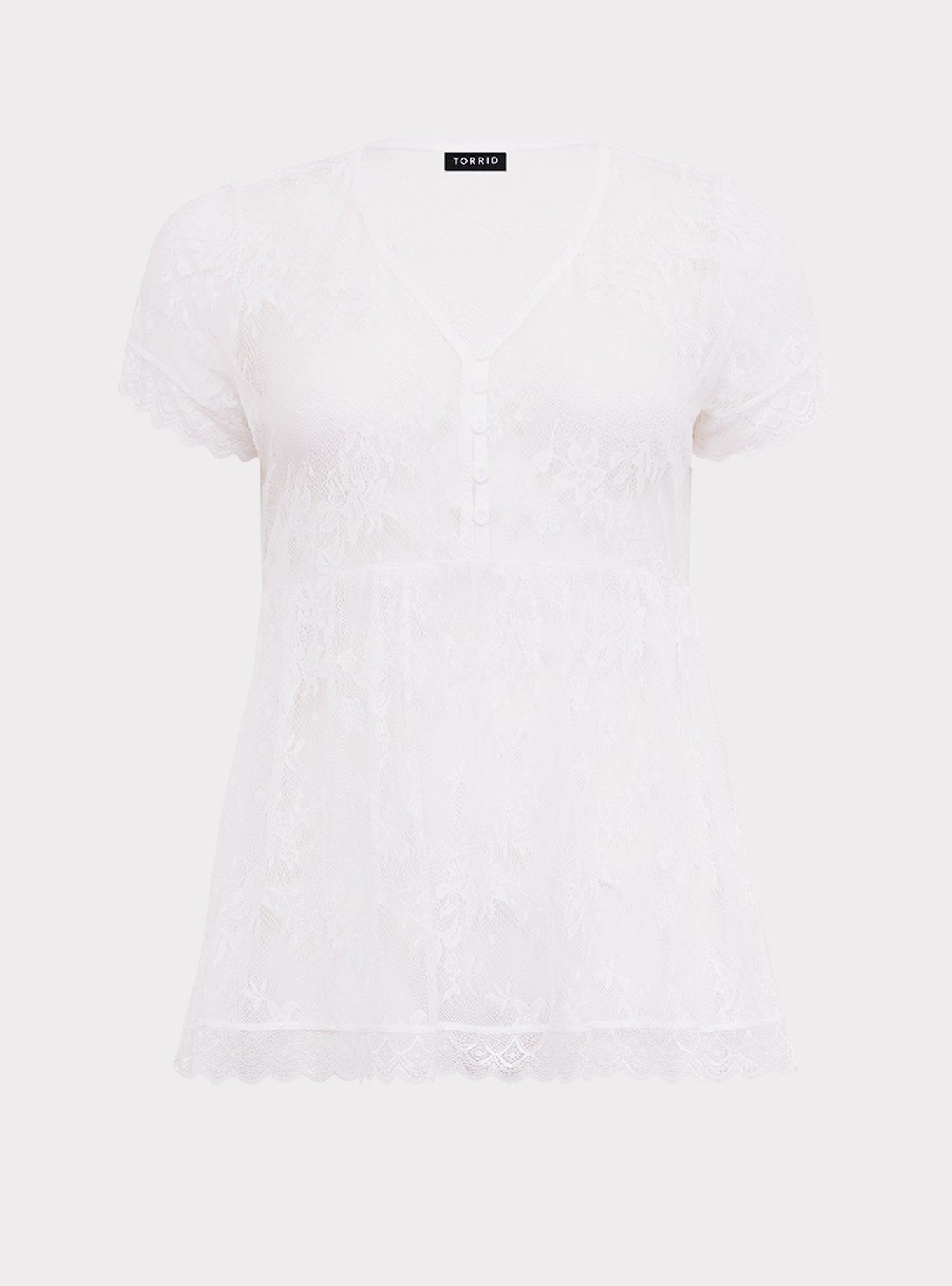 Torrid Women's Plus Size Blush Clip Dot Tie Babydoll Top - Size 2 (2X) -  Boho - $38 - From Angie