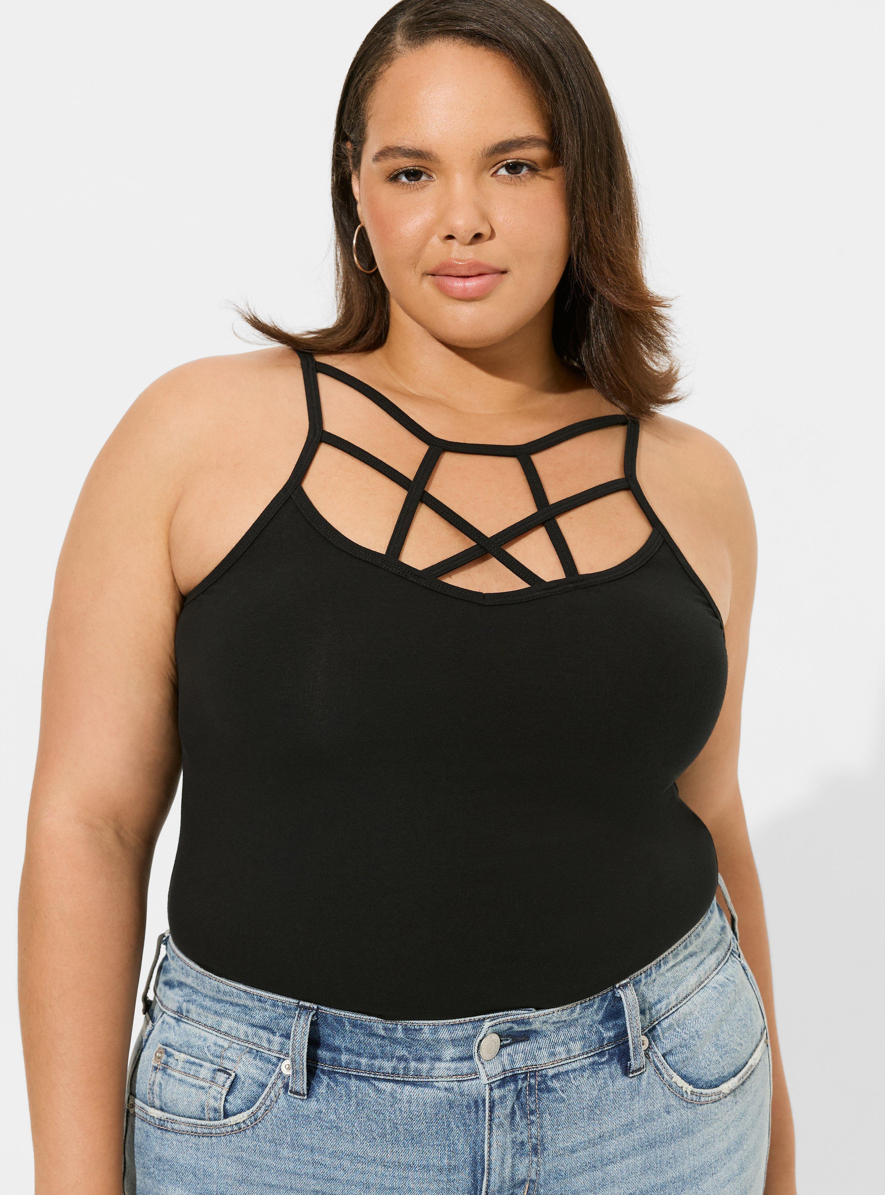 Torrid 4 ( 4x, 26 ) Women's Plus FOXY CAMI - Shirt, High Neck