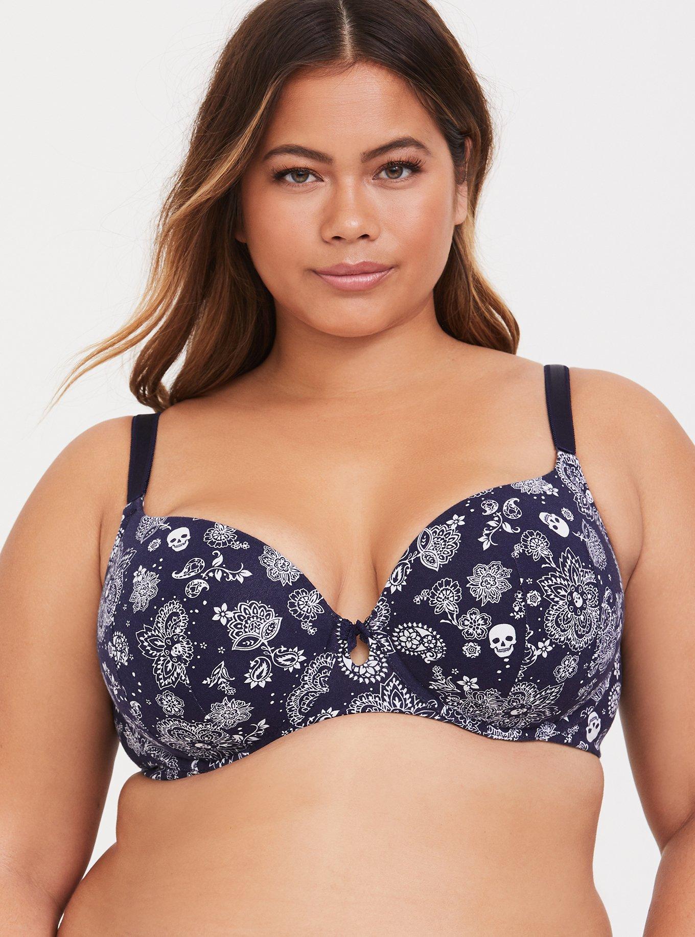 Torrid - Skull Floral 360° Back Smoothing™ Lightly Lined Wire-Free Bra