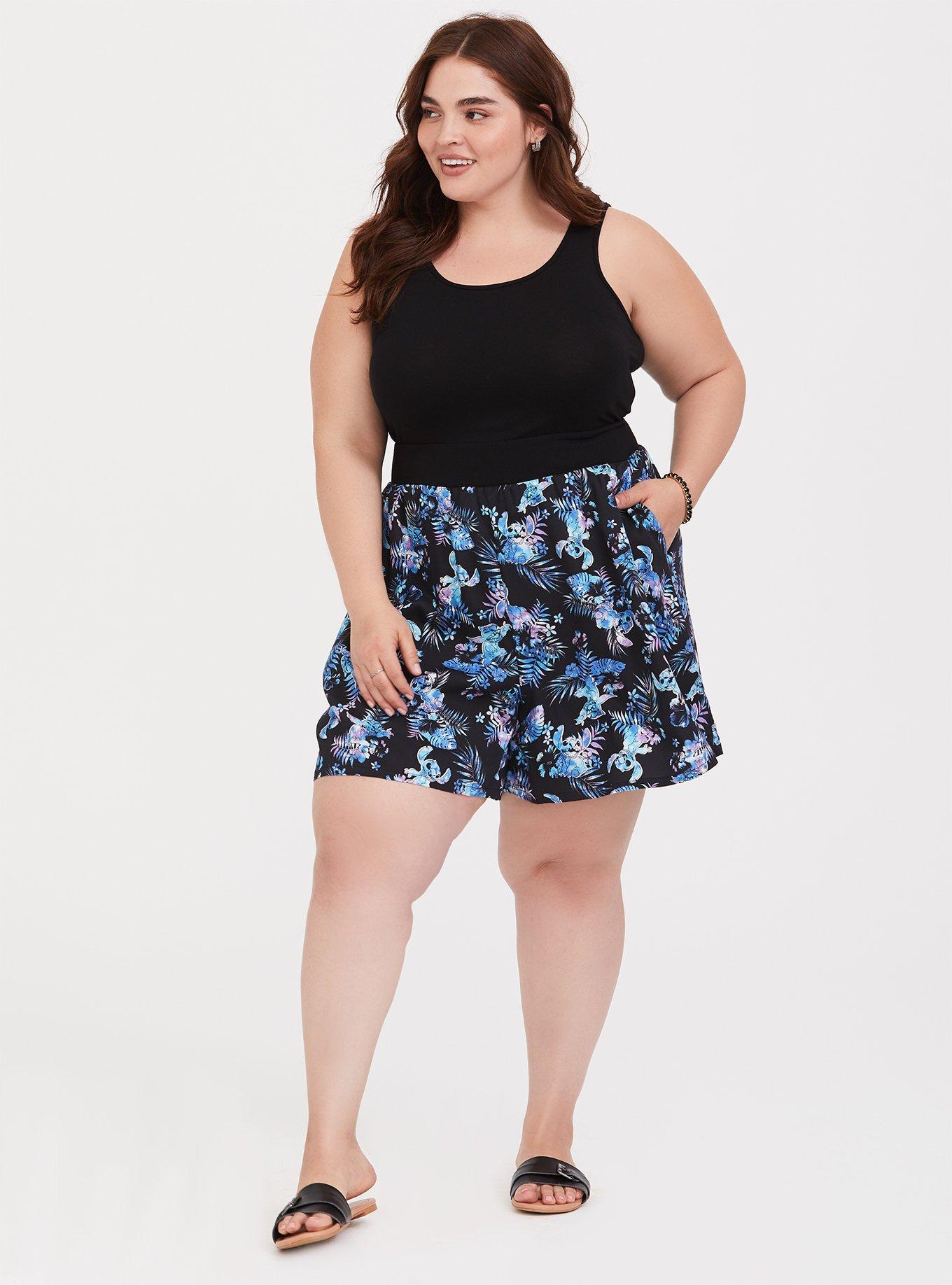 Disney Lilo & Stitch Tropical Print Romper, DEEP BLACK, alternate