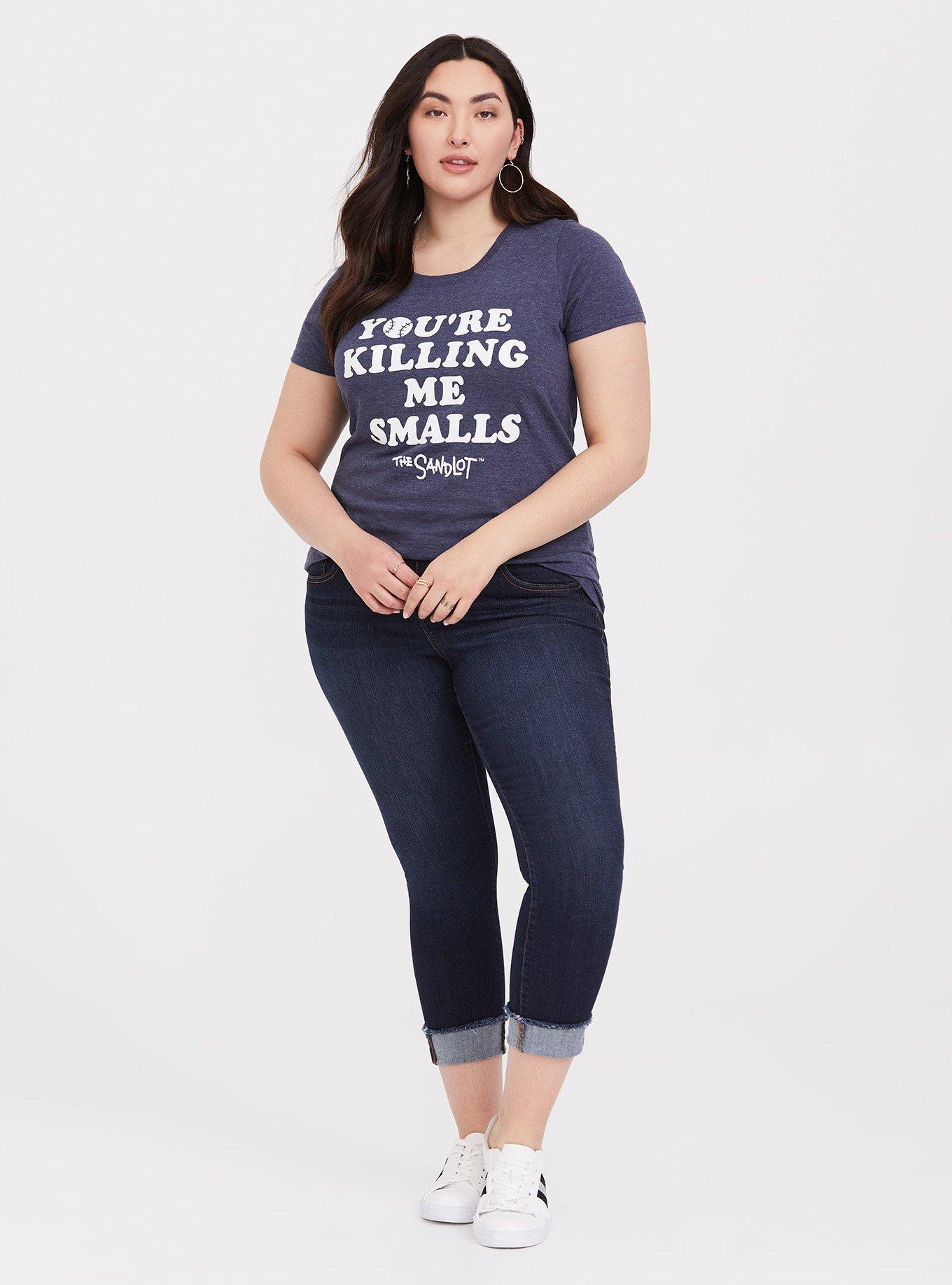 Plus Size The Sandlot You're Killing Me Navy Slim Fit Tee, PEACOAT, alternate