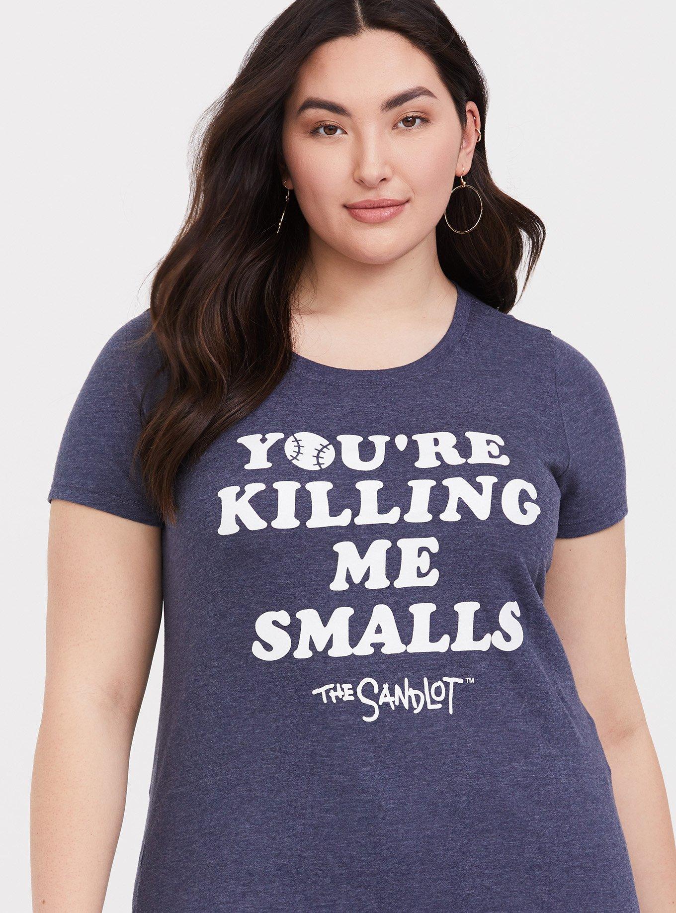 Plus Size - The Sandlot You're Killing Me Smalls Navy Crew Tee