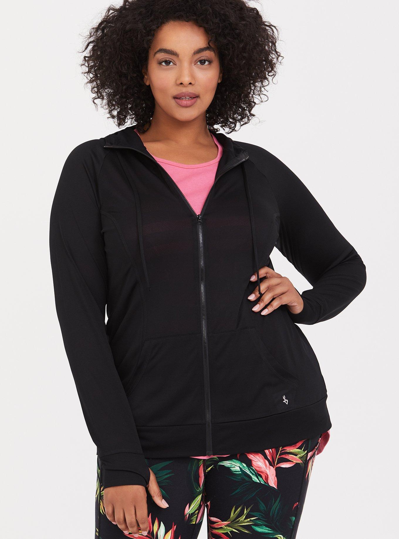 Everyday Fleece Relaxed Active Zip Hoodie, DEEP BLACK, alternate