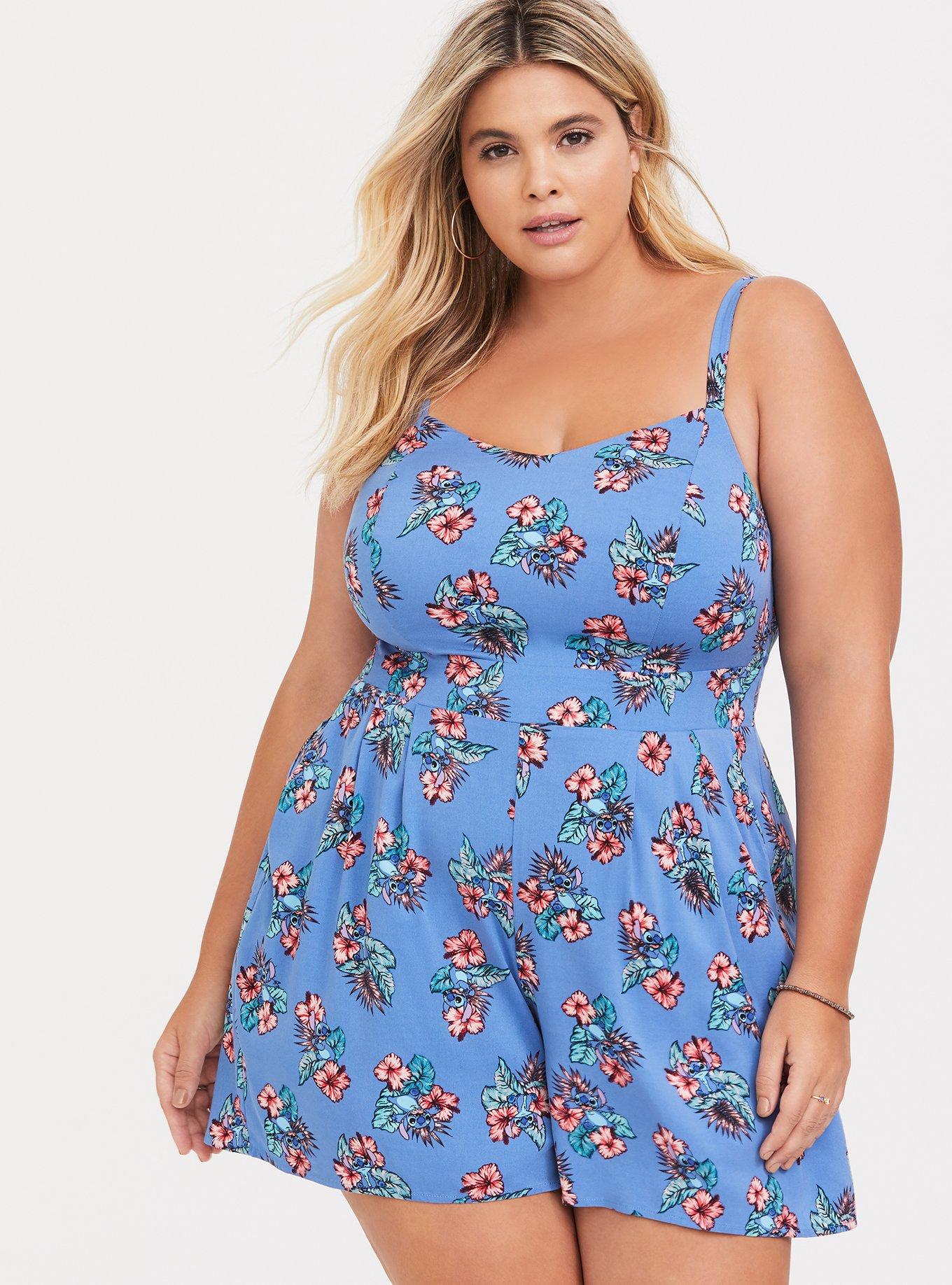 Plus Size - Disney Lilo & Stitch Tropical Romper - Torrid