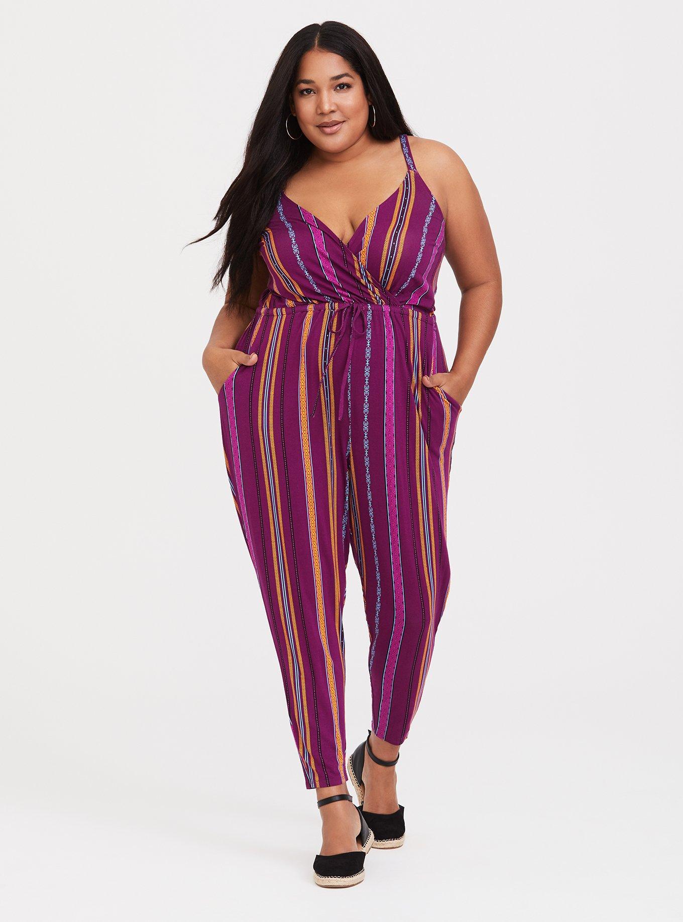 Torrid cheap striped jumpsuit