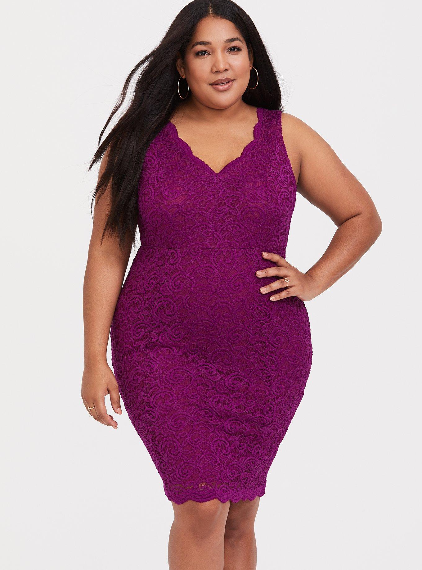 Torrid purple 2024 lace dress