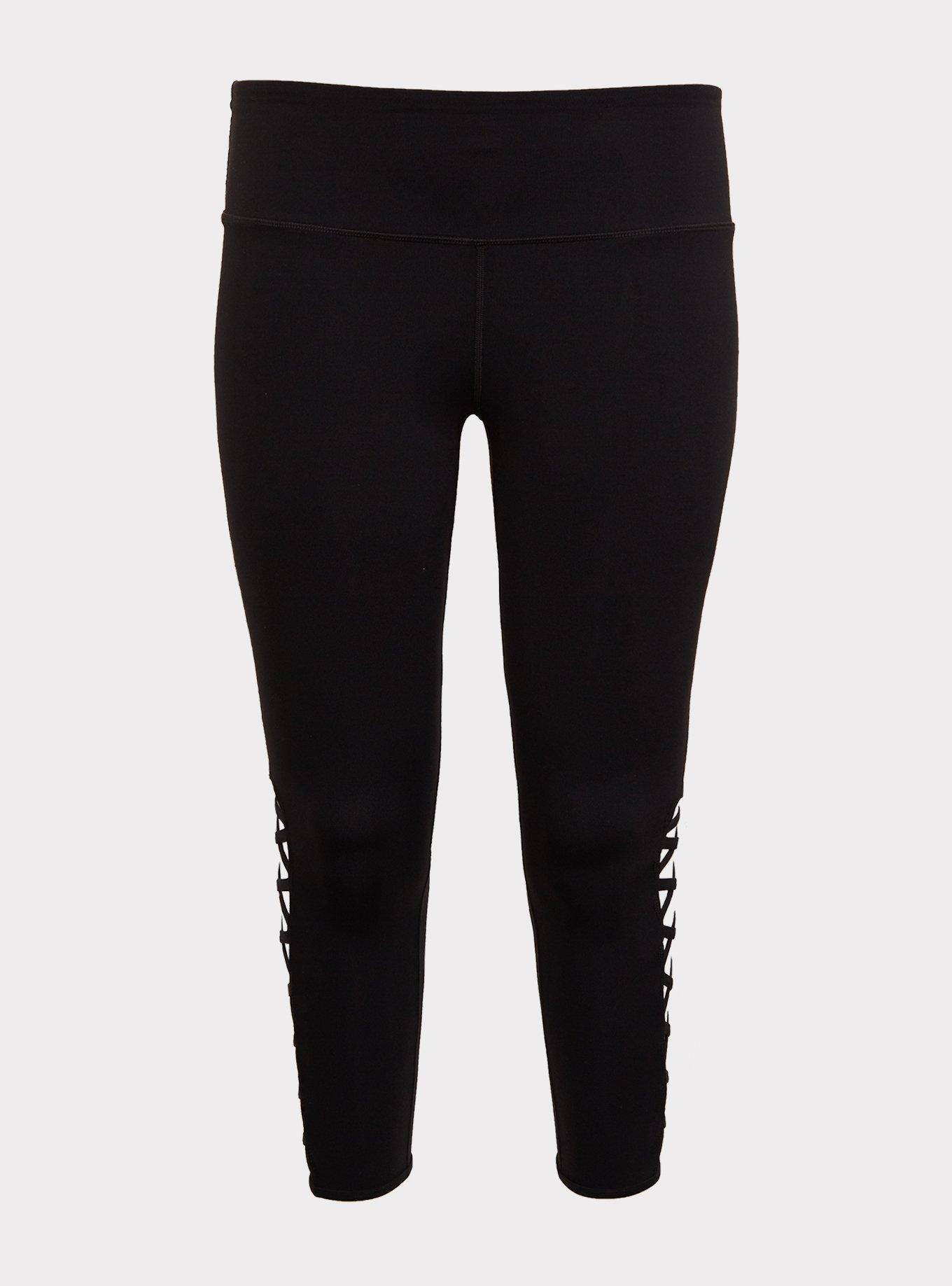 Plus Size - Performance Core Crop Lattice Detail Active Legging