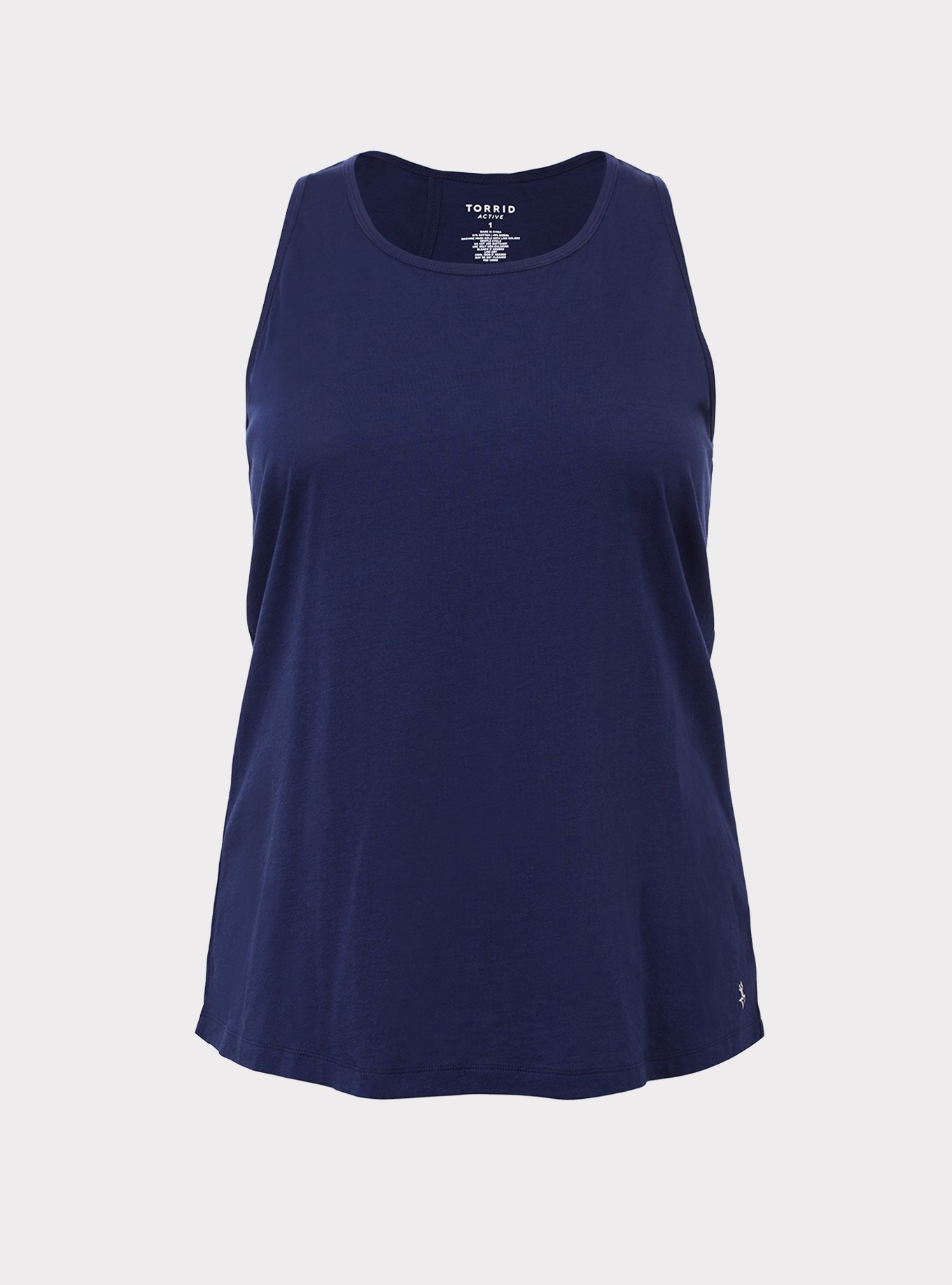 Plus Size - Performance Cotton Split Back Sleeveless Active Tank - Torrid