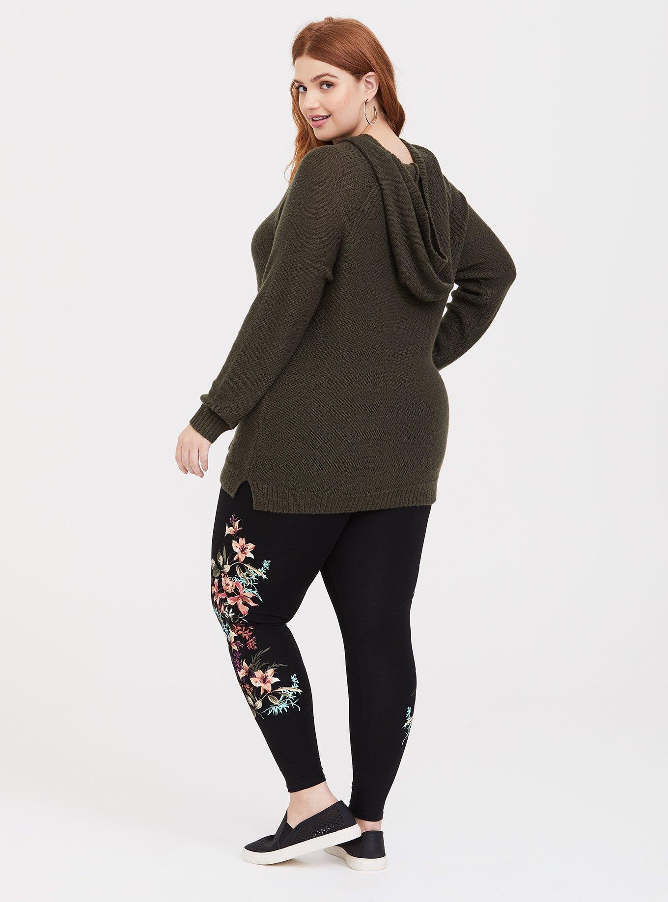 Plus Size Premium Legging Floral Black Torrid