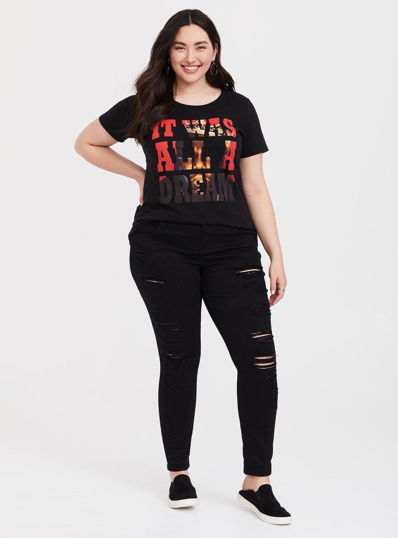 Plus Size Notorious B.I.G. Dream Slim Fit Tee, DEEP BLACK, alternate