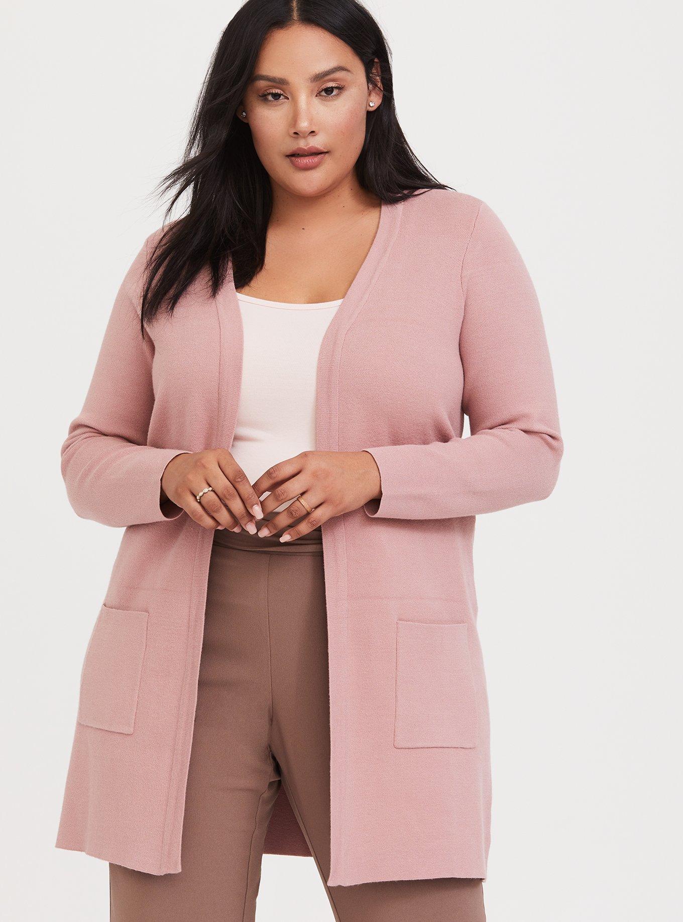 Plus Size - Cardigan Open Front Longline Sweater - Torrid