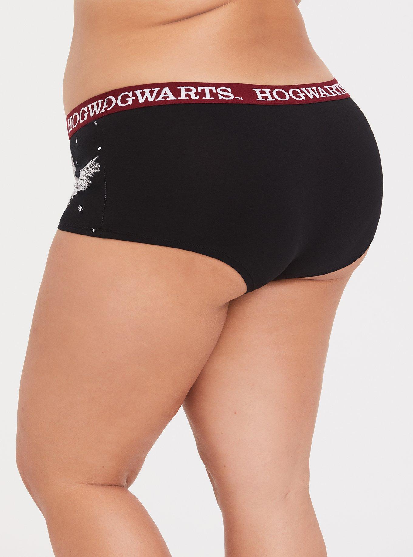 Harry Potter Owl & Castle Cotton Boyshort Panty, , alternate
