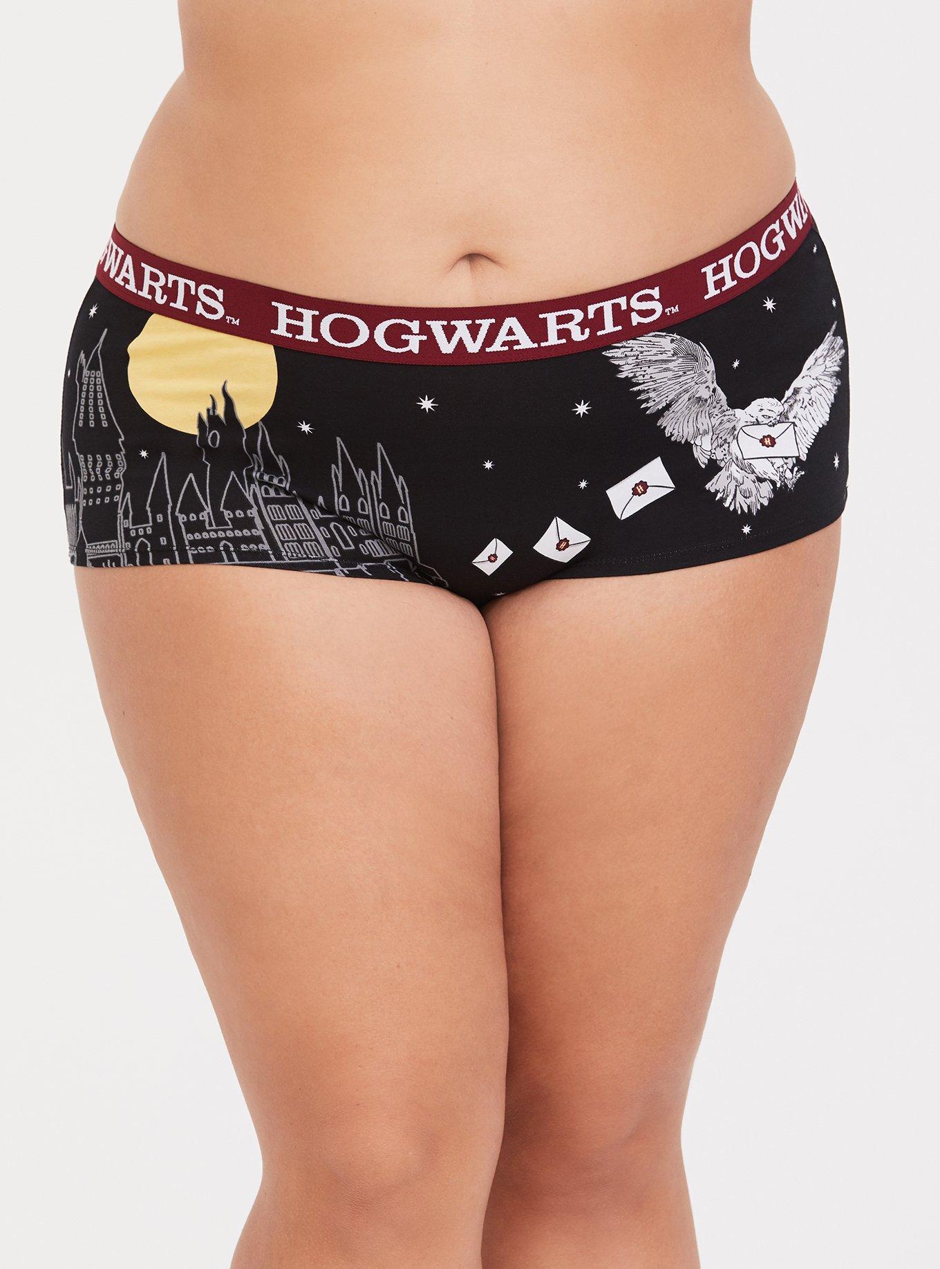 Harry Potter Owl & Castle Cotton Boyshort Panty, , hi-res
