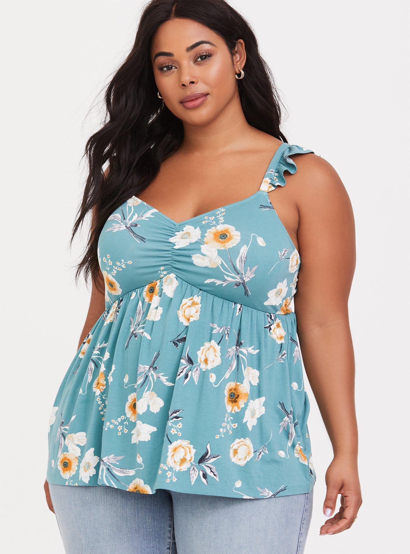 Plus Size - Super Soft Cinched Front Babydoll Cami - Torrid