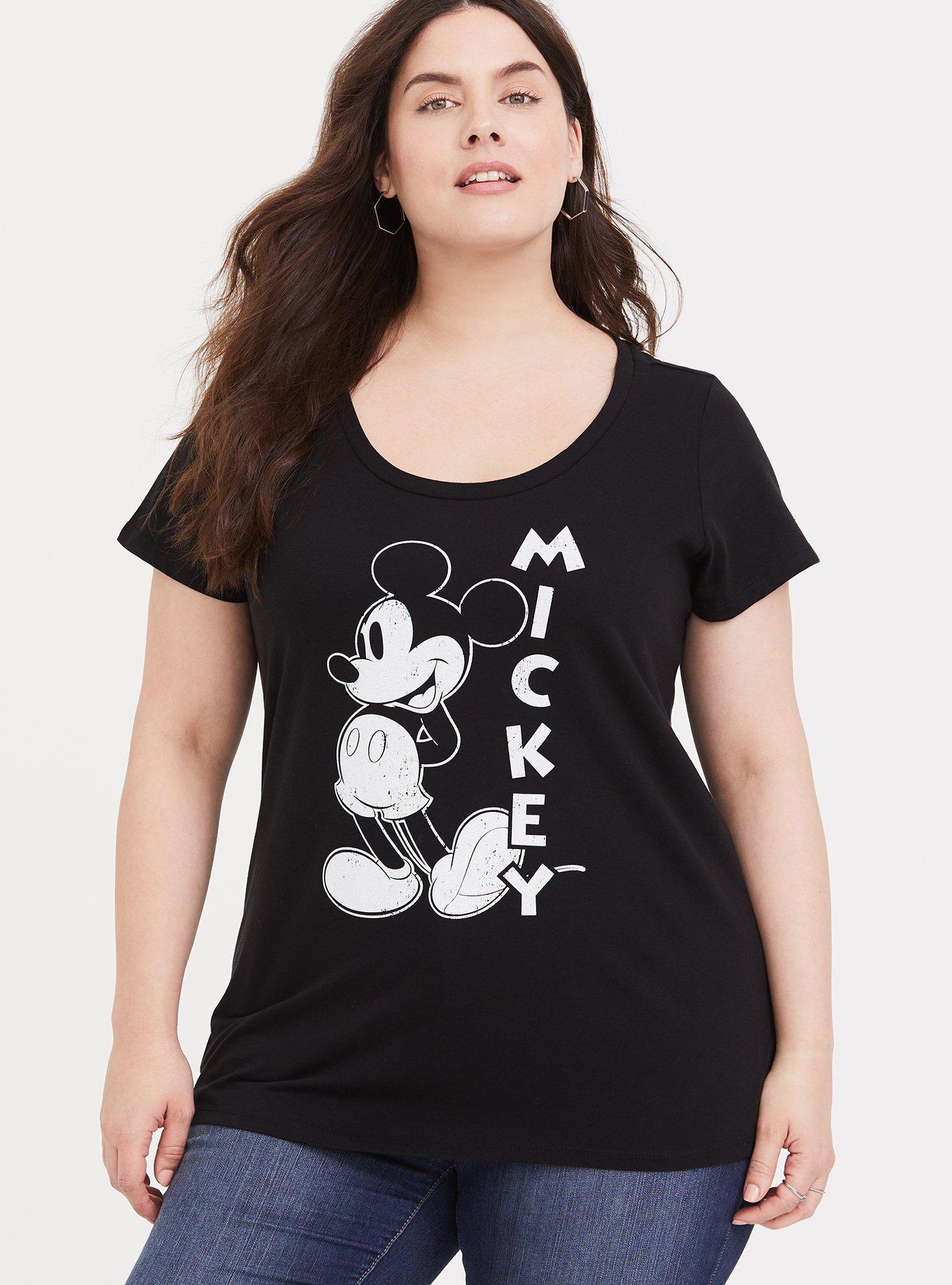 Plus Size - Disney Mickey Mouse Slim Fit Tee - Torrid