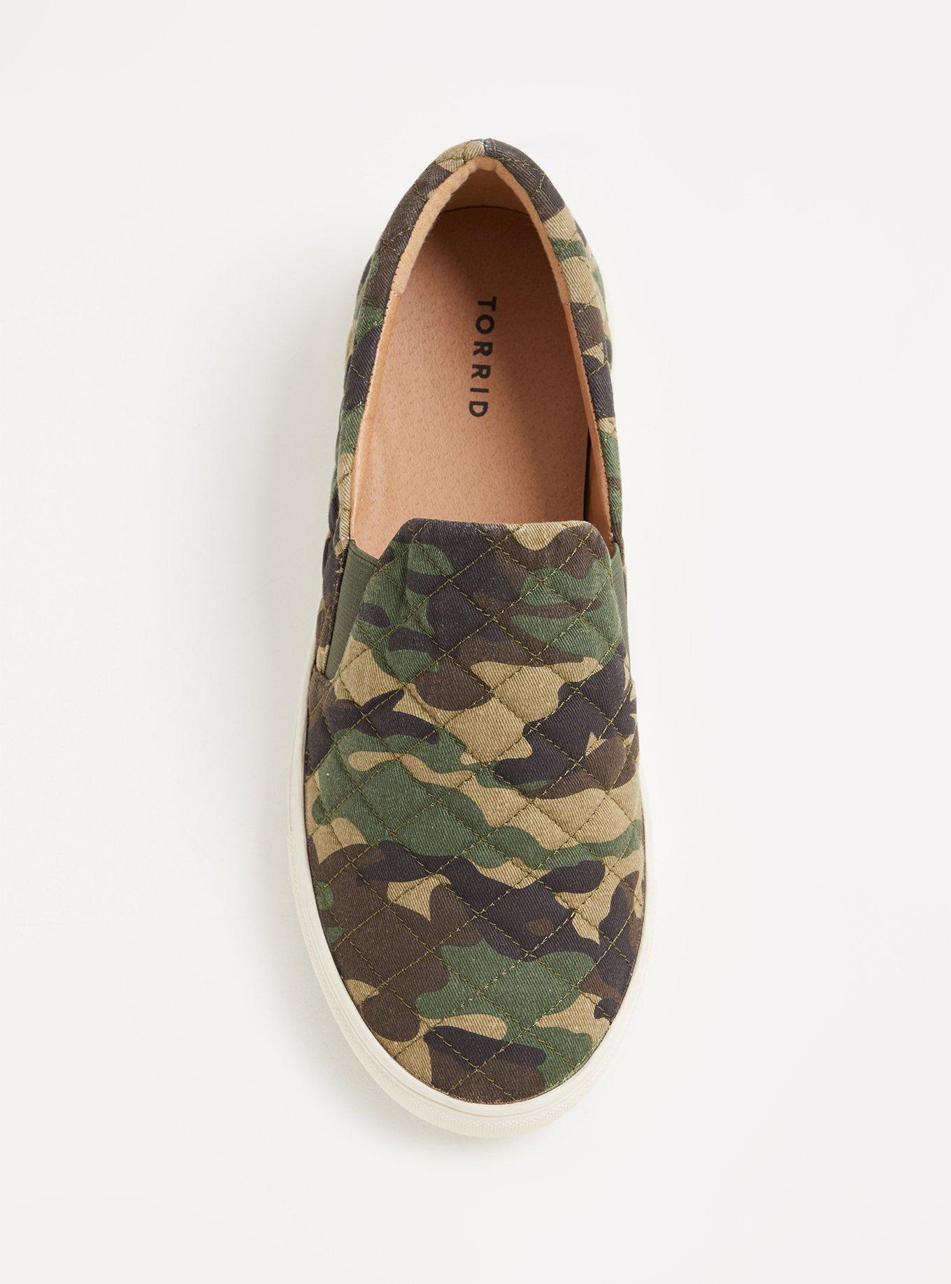 Camouflage slip ons hot sale