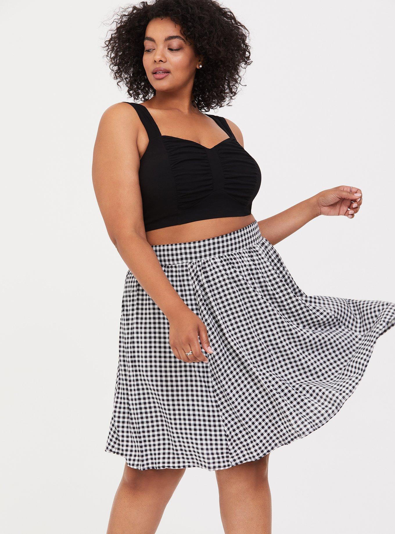 Black & White Gingham Challis 2-Piece Set, GINGHAM WHITE BLACK, alternate