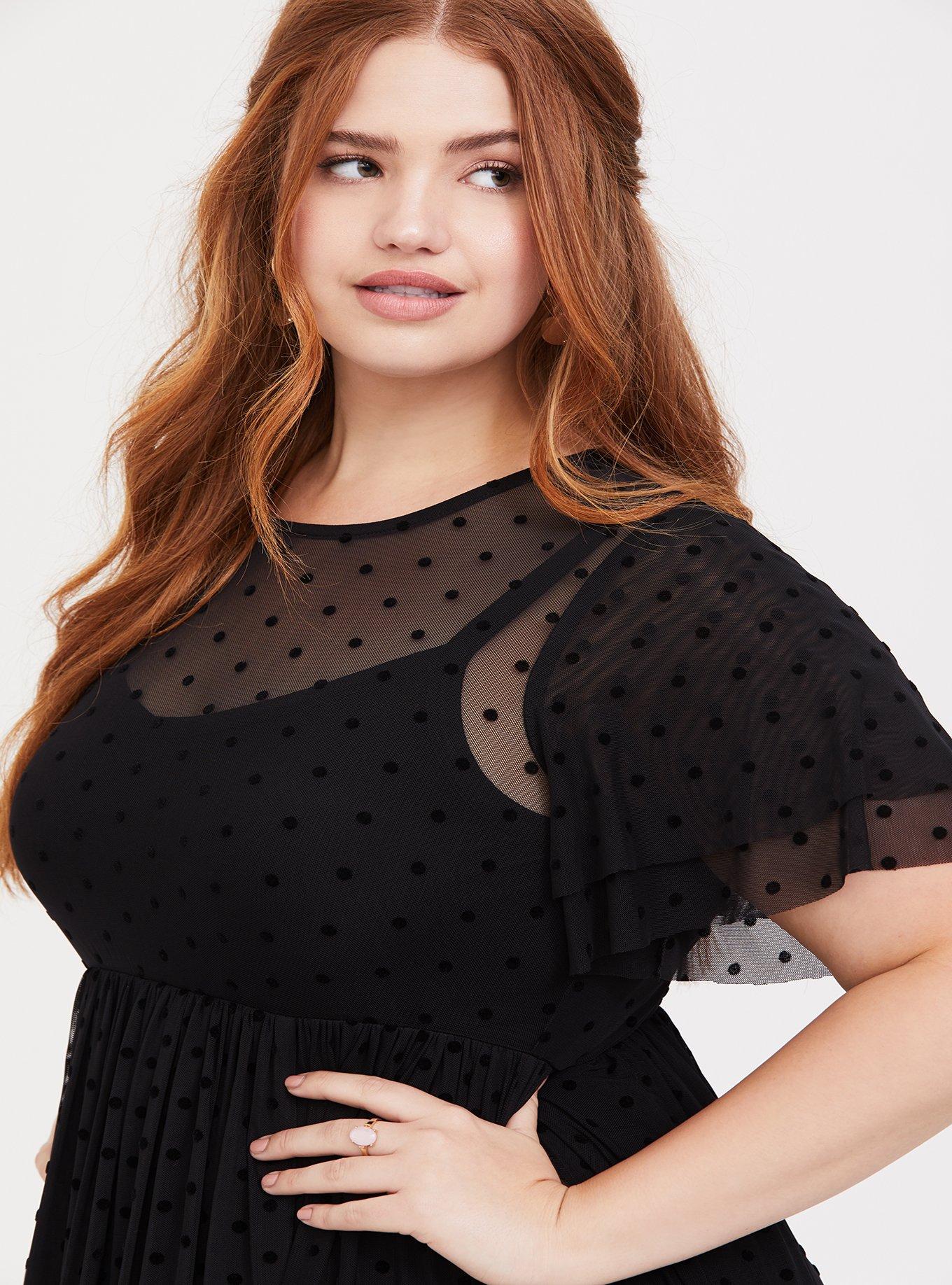 Plus Size - Midi Mesh Dress - Torrid