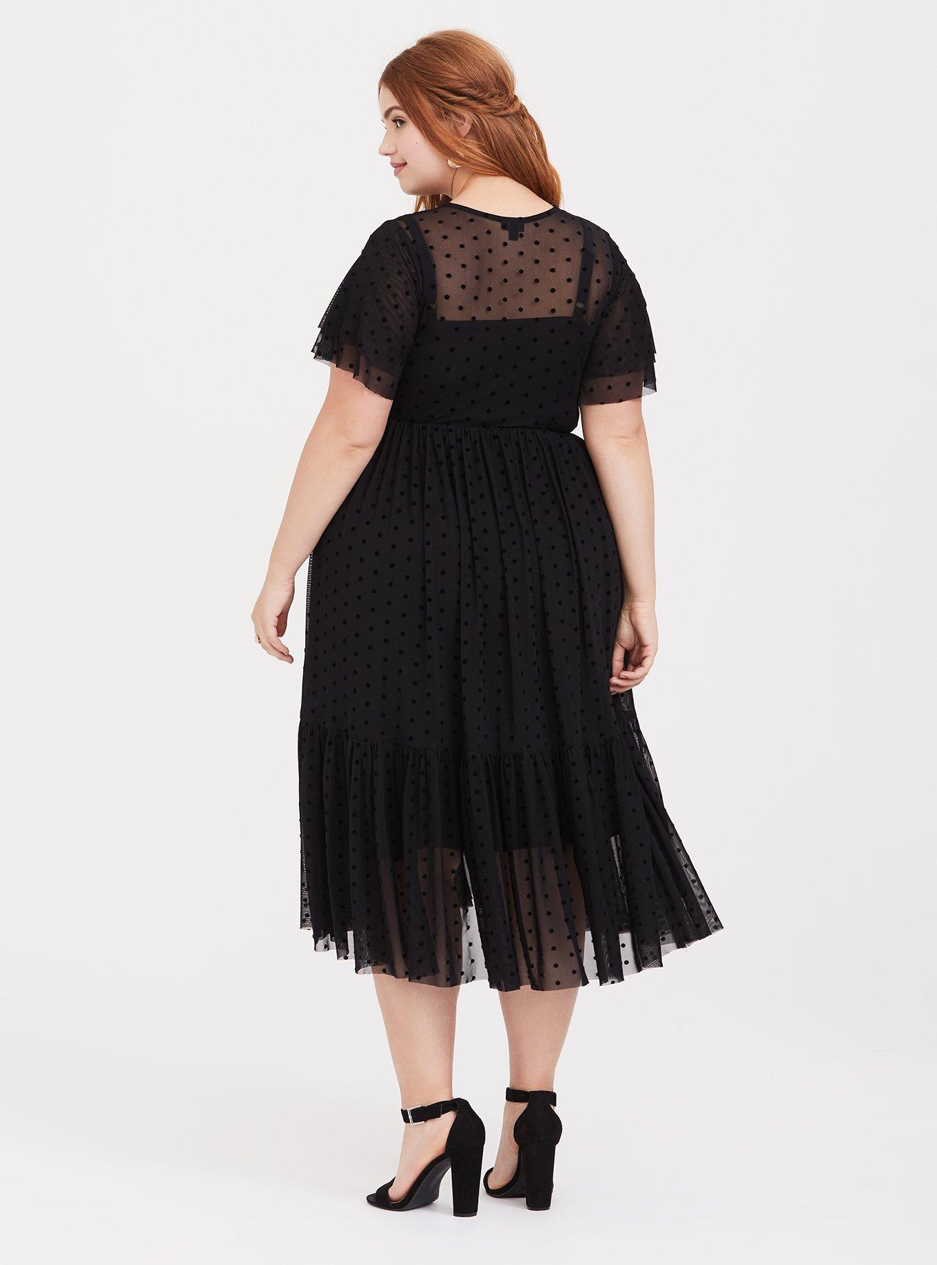 Plus Size - Midi Mesh Dress - Torrid